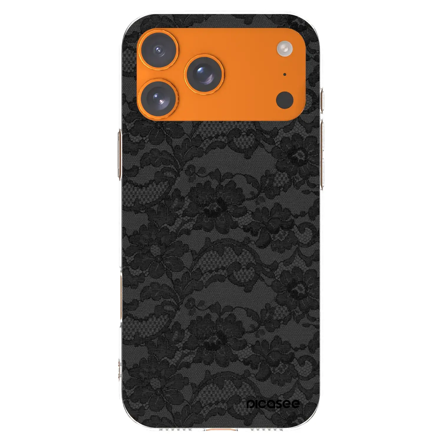 Silikonový průhledný obal pro Apple iPhone 17 Pro Max - Dark Elegance