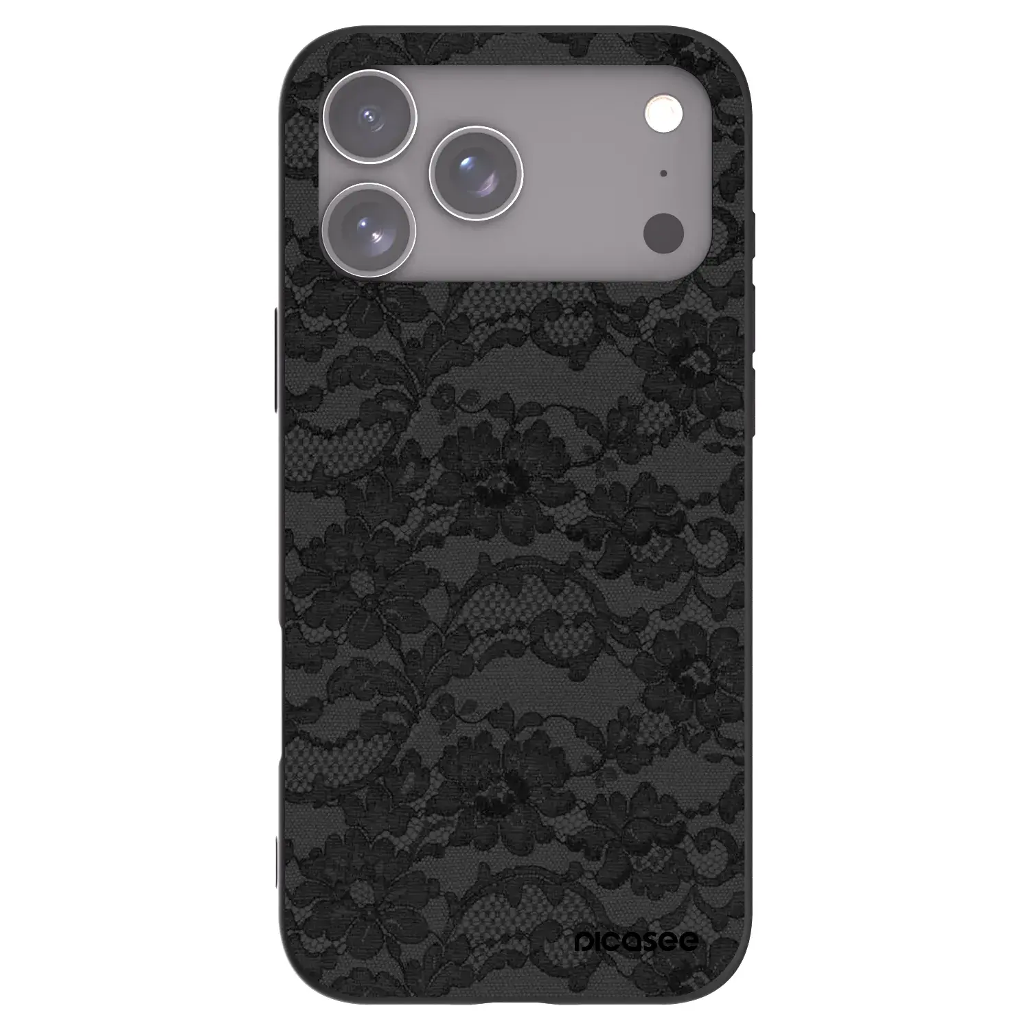 Silikonový černý obal pro Apple iPhone 17 Pro Max - Dark Elegance
