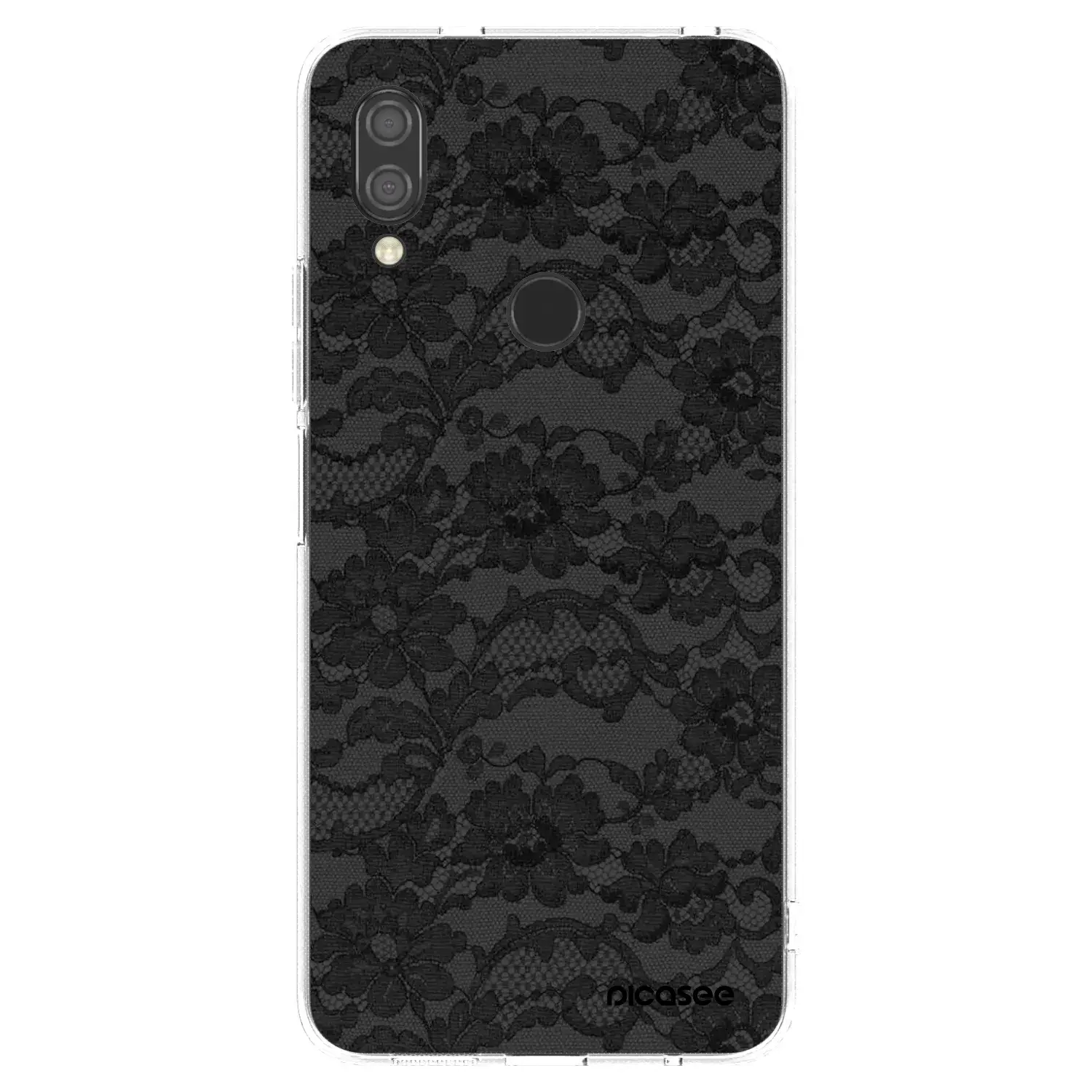 Silikonový průhledný obal pro Xiaomi Redmi 7 - Dark Elegance