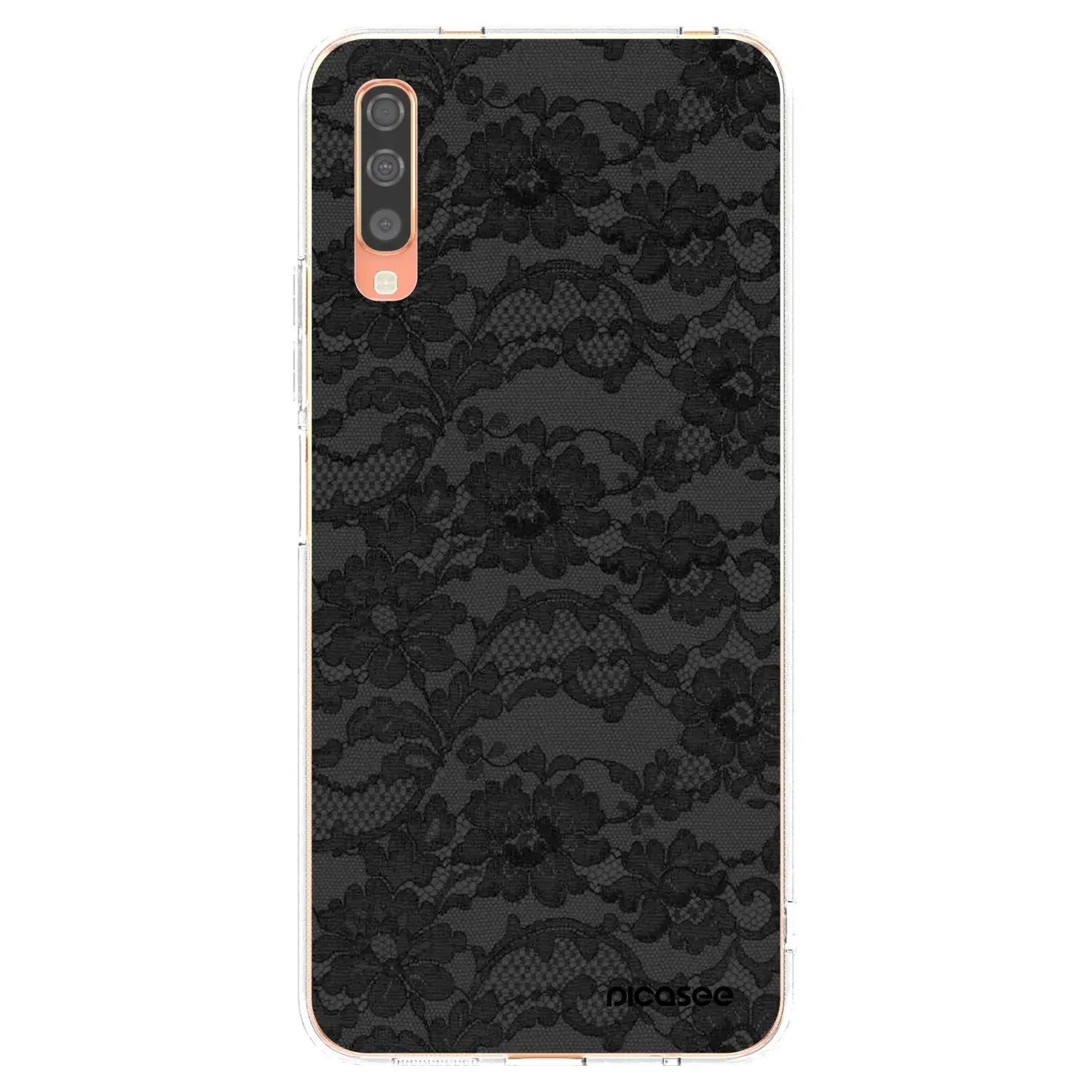 Silikonový průhledný obal pro Samsung Galaxy A70 A705F - Dark Elegance