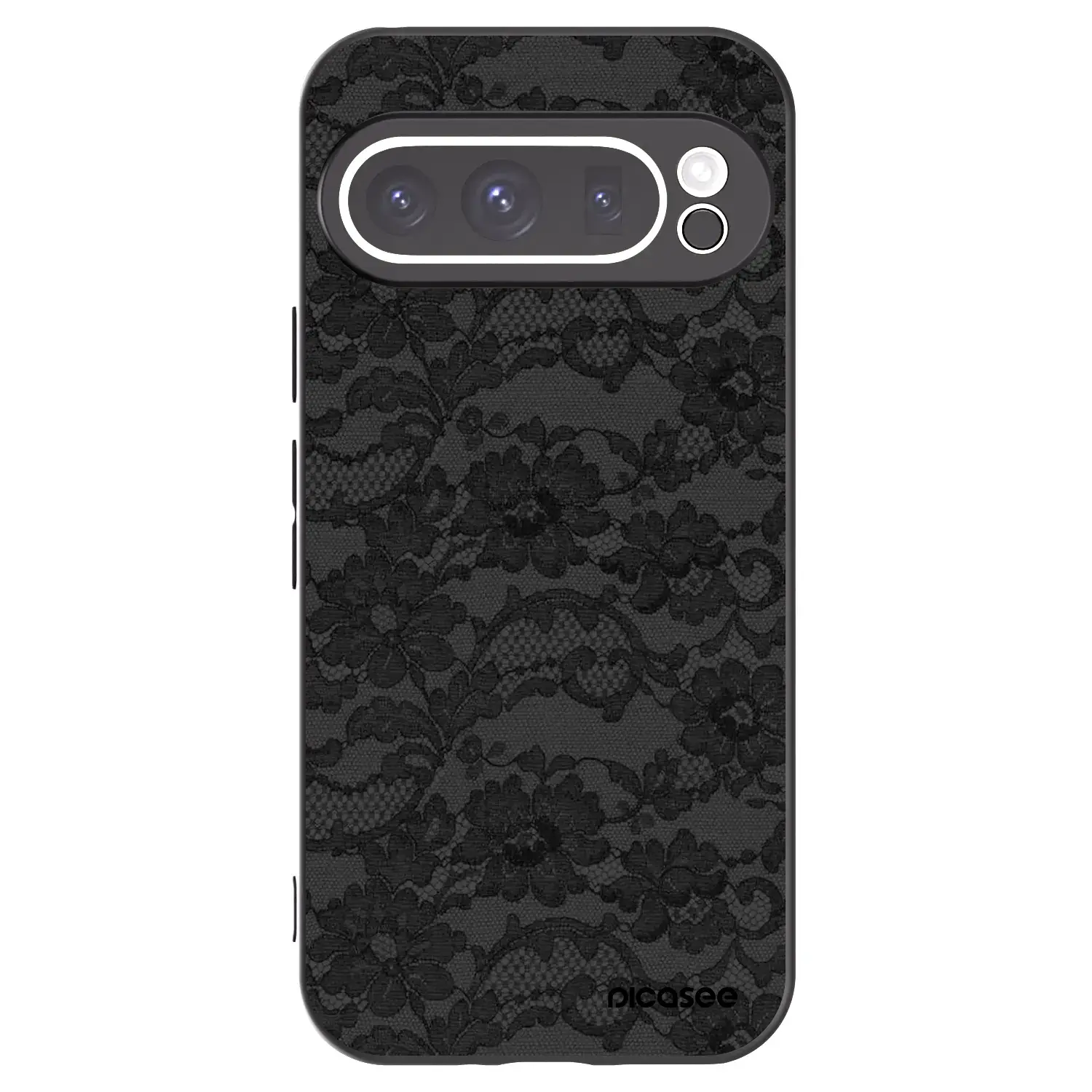 Silikonový černý obal pro Google Pixel 9 Pro XL - Dark Elegance
