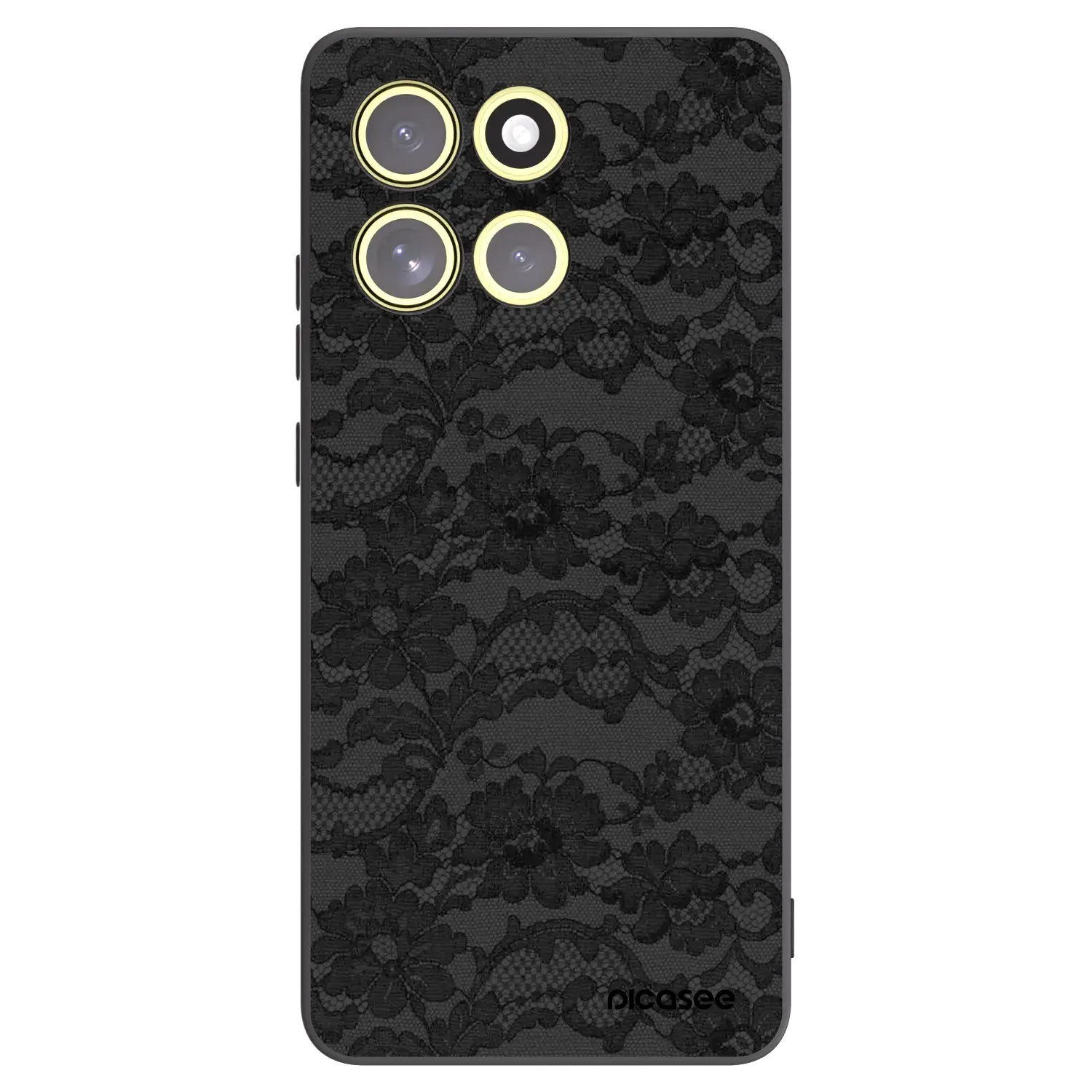 Silikonový černý obal pro Motorola Moto G86 5G - Dark Elegance