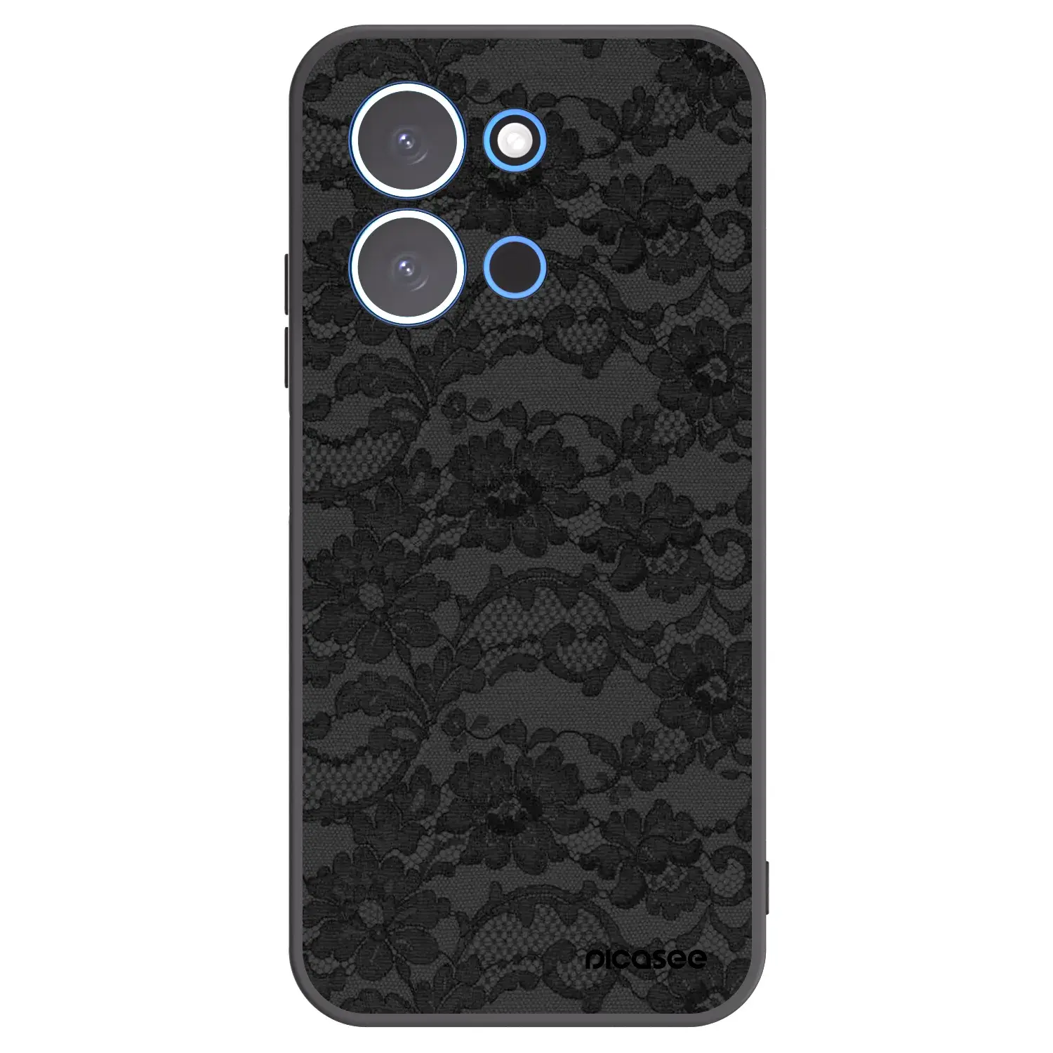 Silikonový černý obal pro Xiaomi Redmi 15C 4G - Dark Elegance