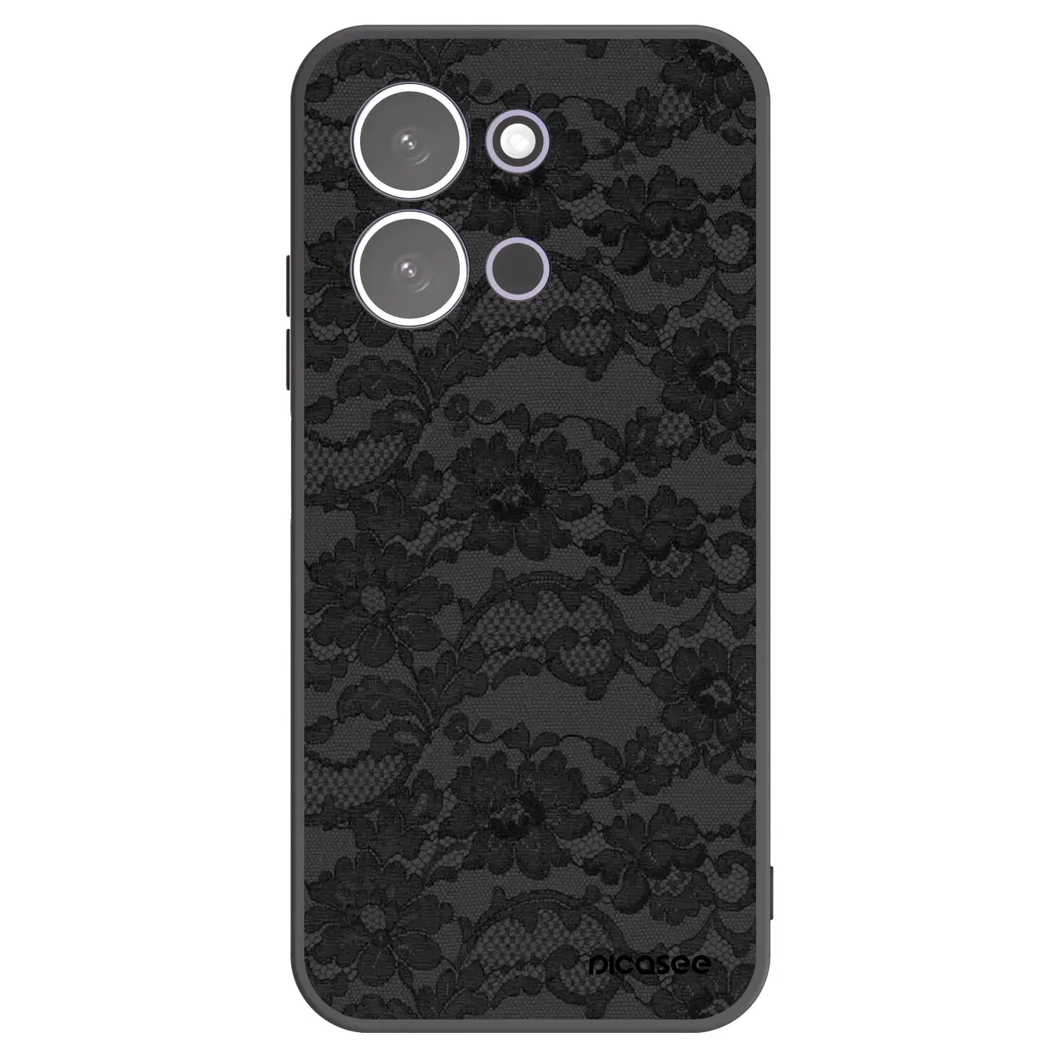 Silikonový černý obal pro Xiaomi Redmi 15C 5G - Dark Elegance