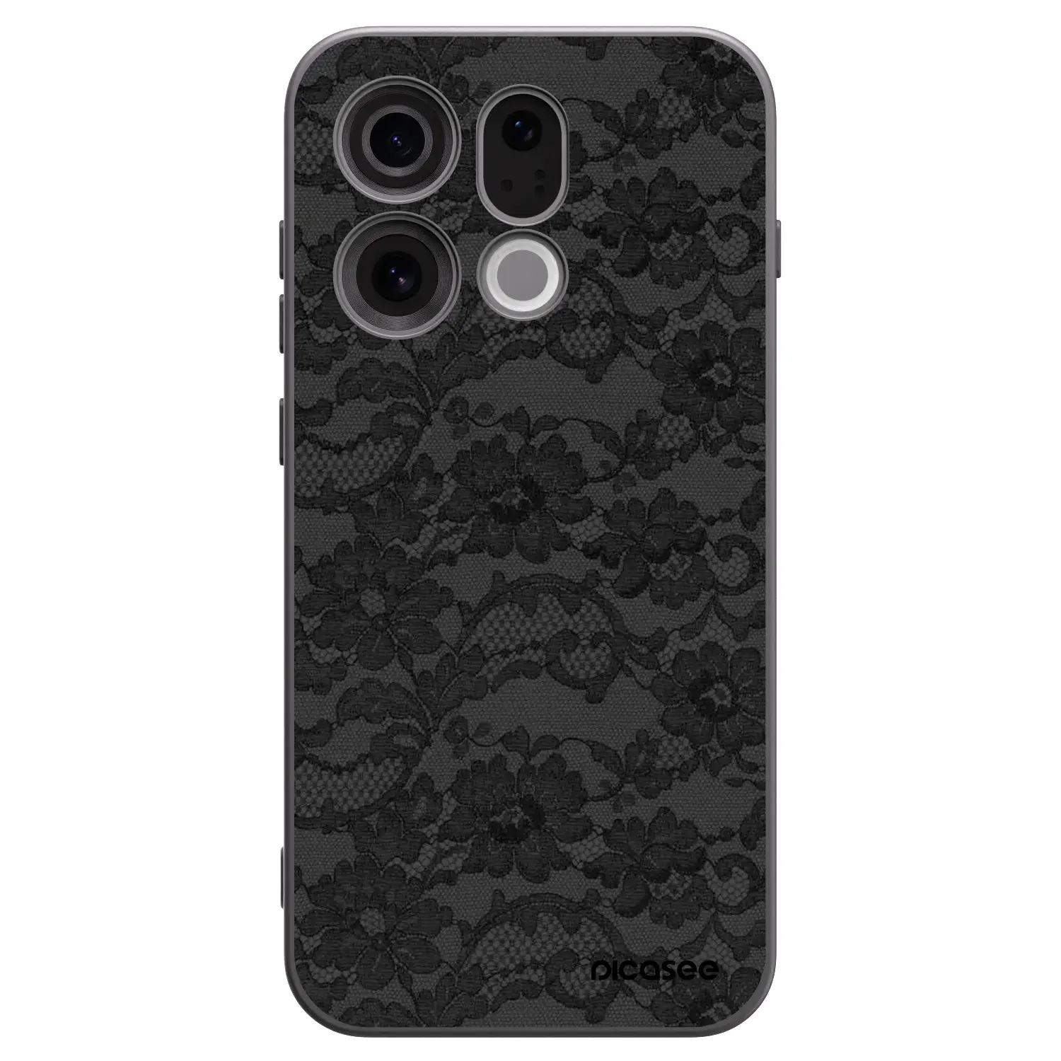 Silikonový černý obal pro OPPO Find X9 - Dark Elegance