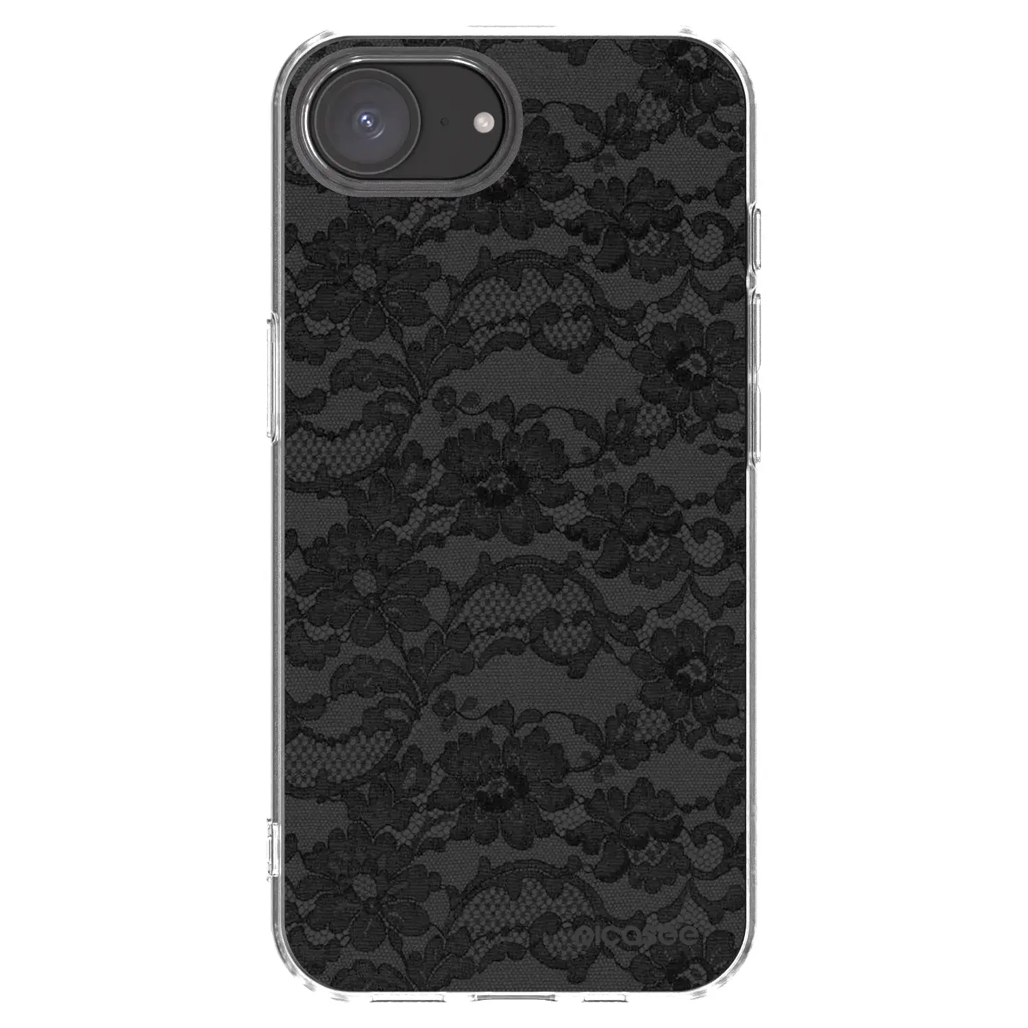Silikonový průhledný obal pro Apple iPhone 17e - Dark Elegance