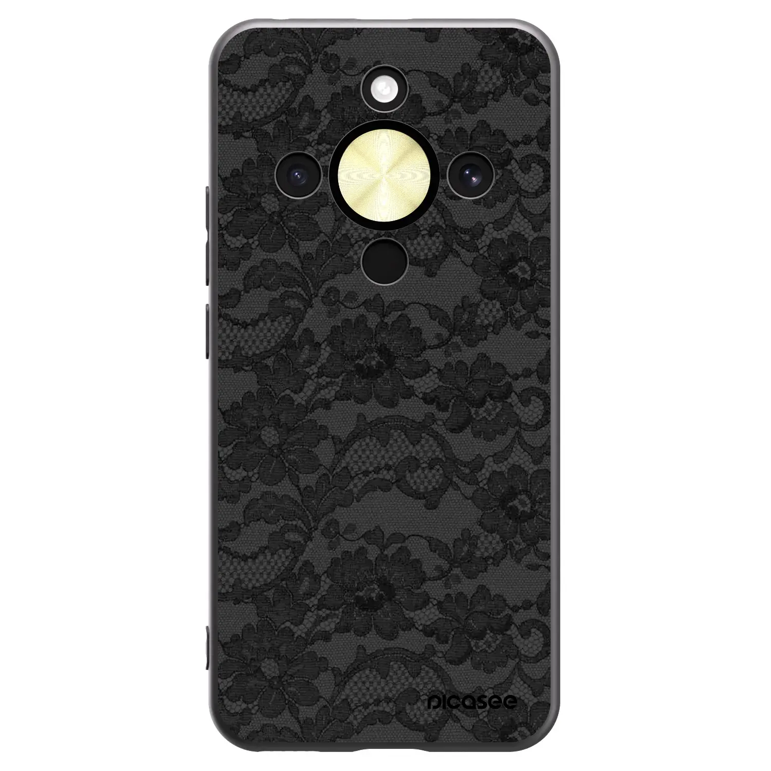 Silikonový černý obal pro Honor Magic8 Lite 5G - Dark Elegance