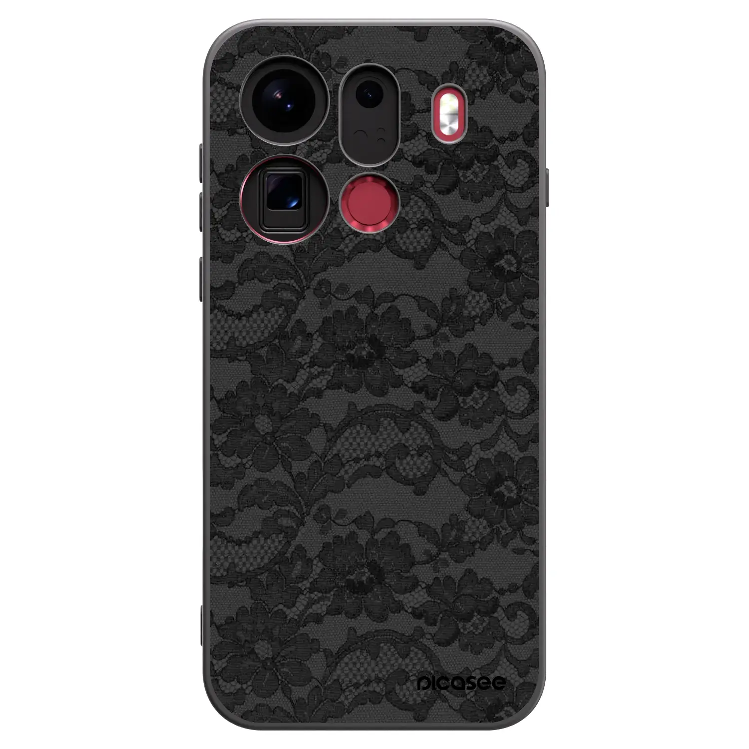 Silikonový černý obal pro OPPO Find X9 Pro - Dark Elegance