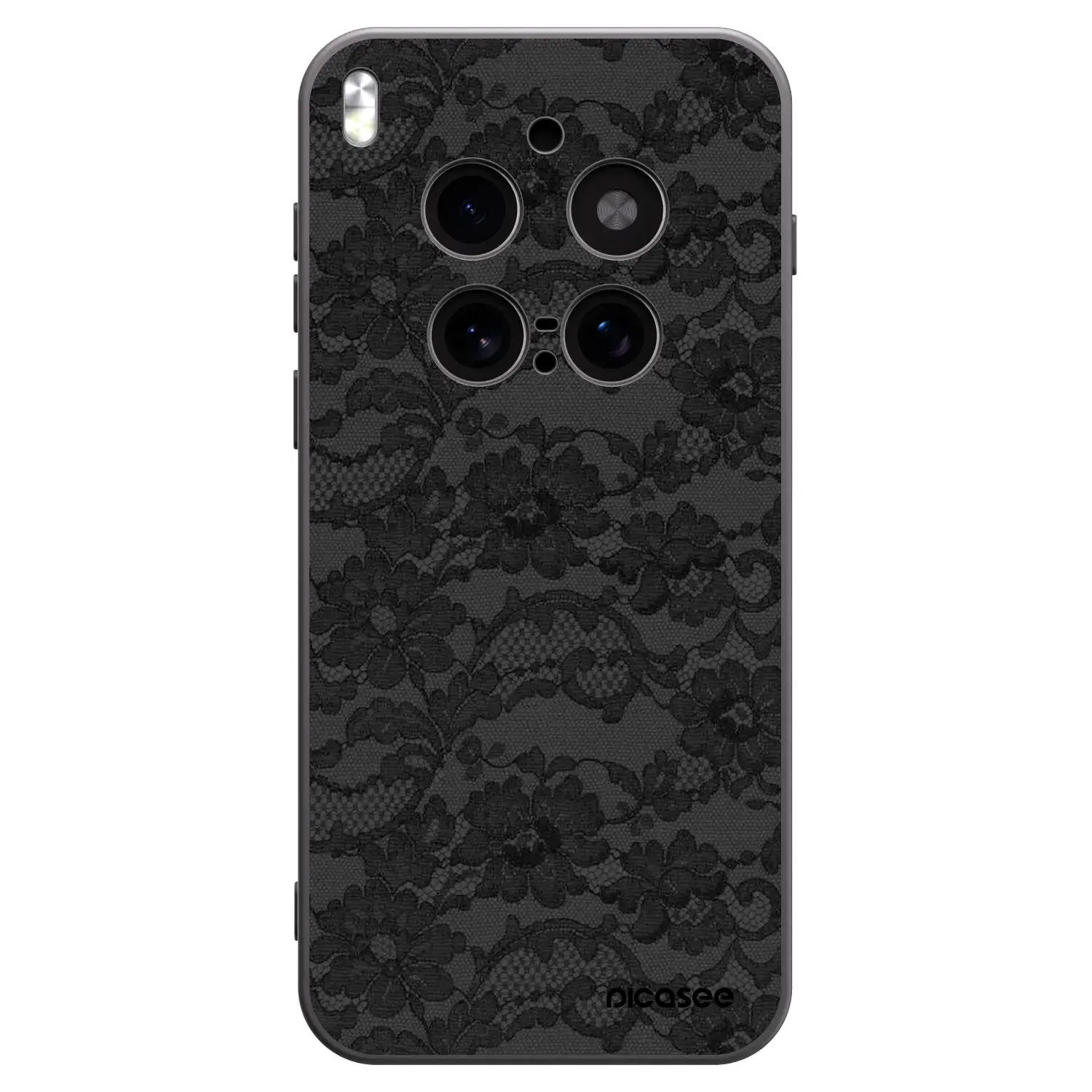 Silikonový černý obal pro Vivo X300 Pro - Dark Elegance