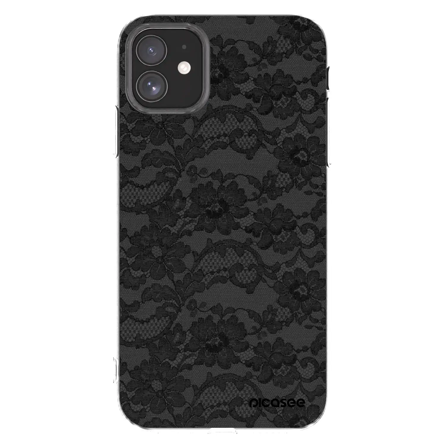 Silikonový průhledný obal pro Apple iPhone 11 - Dark Elegance