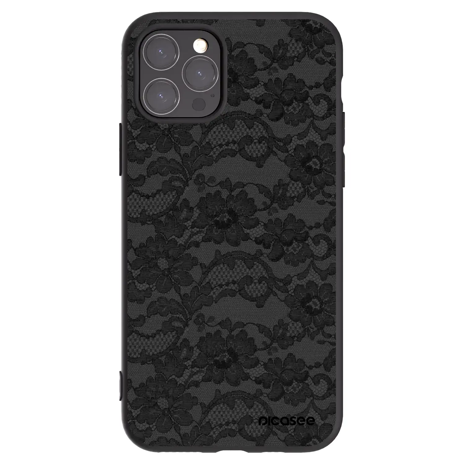 Silikonový černý obal pro Apple iPhone 11 Pro - Dark Elegance