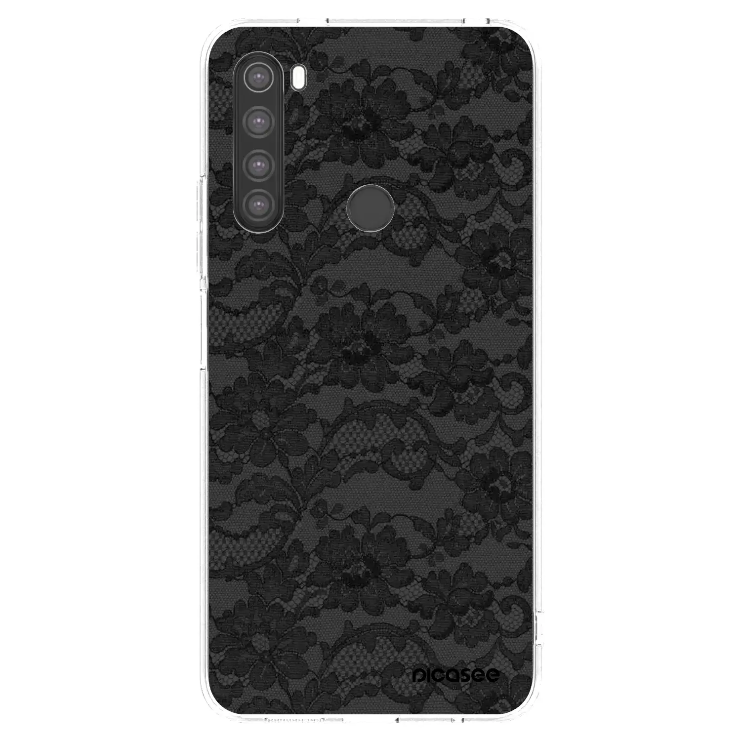 Silikonový průhledný obal pro Xiaomi Redmi Note 8 - Dark Elegance