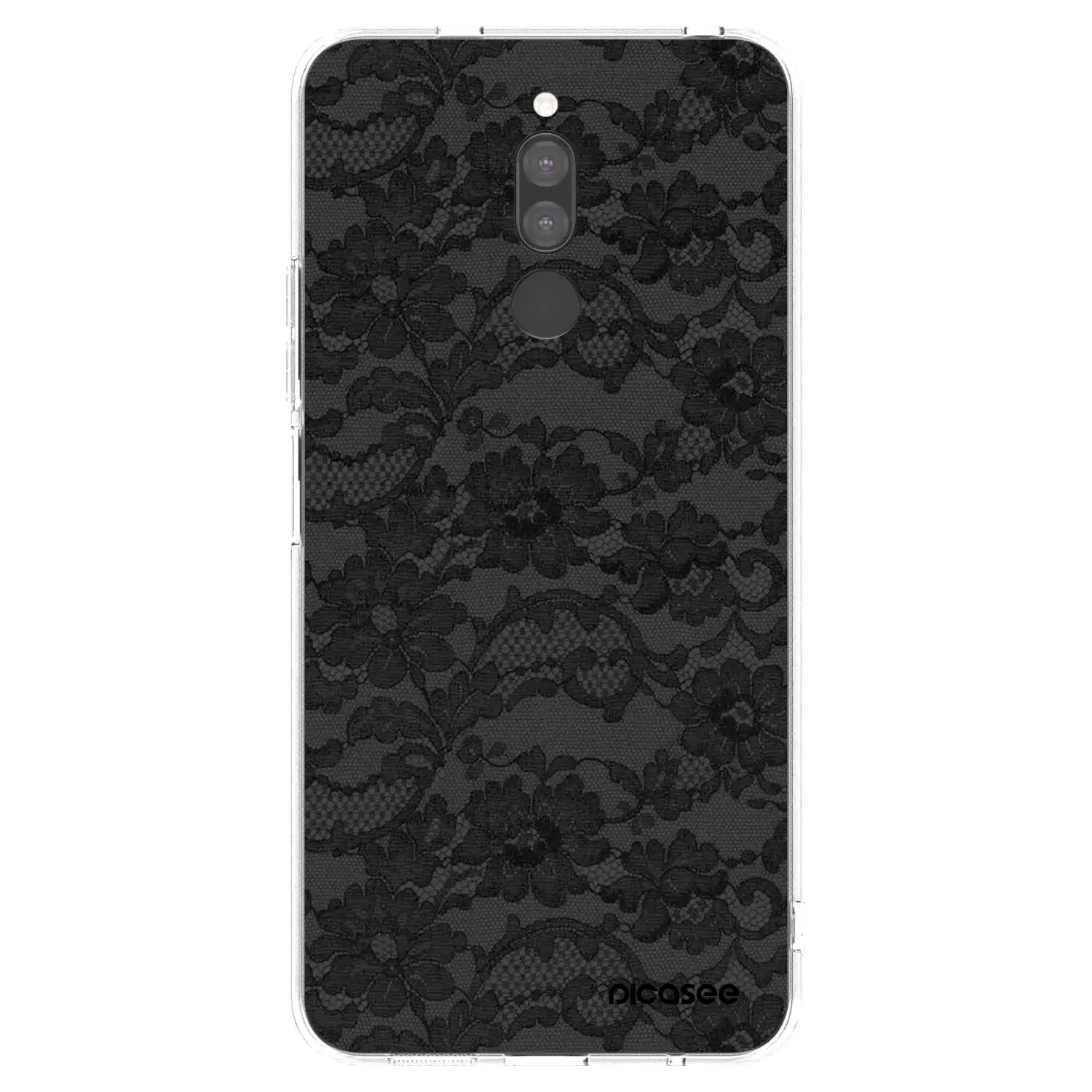 Silikonový průhledný obal pro Xiaomi Redmi 8 - Dark Elegance