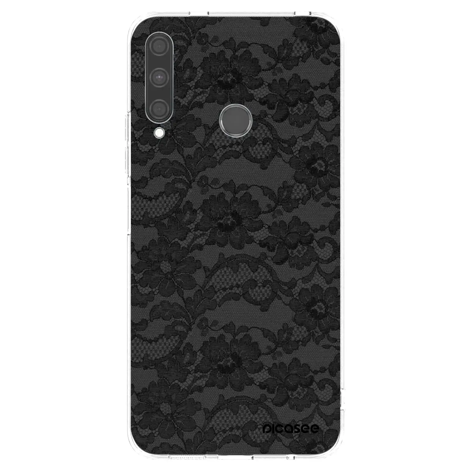 Silikonový průhledný obal pro Huawei P40 Lite E - Dark Elegance