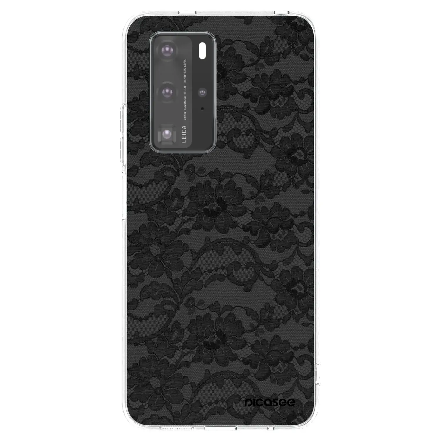 Silikonový průhledný obal pro Huawei P40 Pro - Dark Elegance