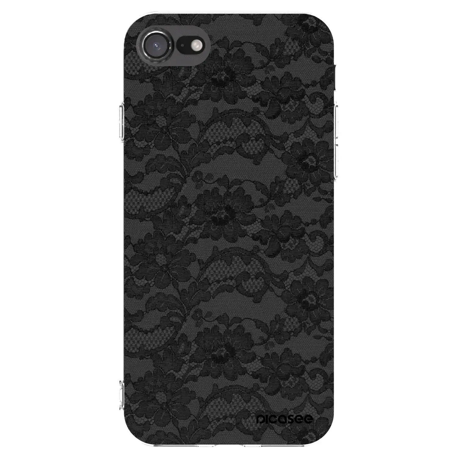 Silikonový průhledný obal pro Apple iPhone SE 2020 - Dark Elegance