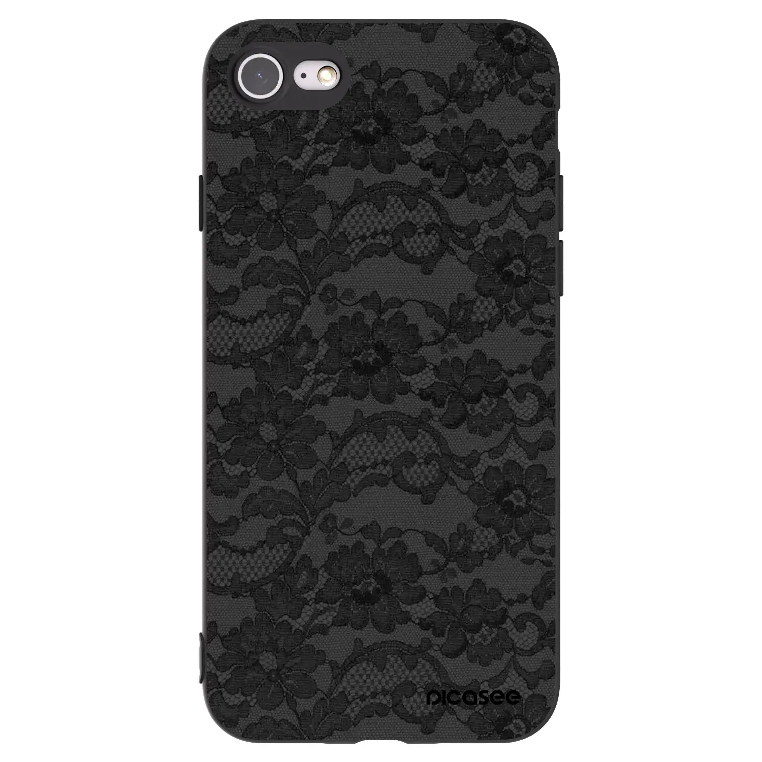 Silikonový černý obal pro Apple iPhone SE 2020 - Dark Elegance