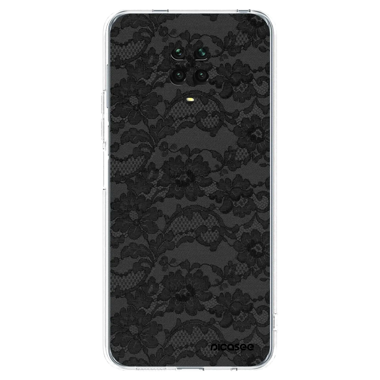Silikonový průhledný obal pro Xiaomi Redmi Note 9 Pro - Dark Elegance
