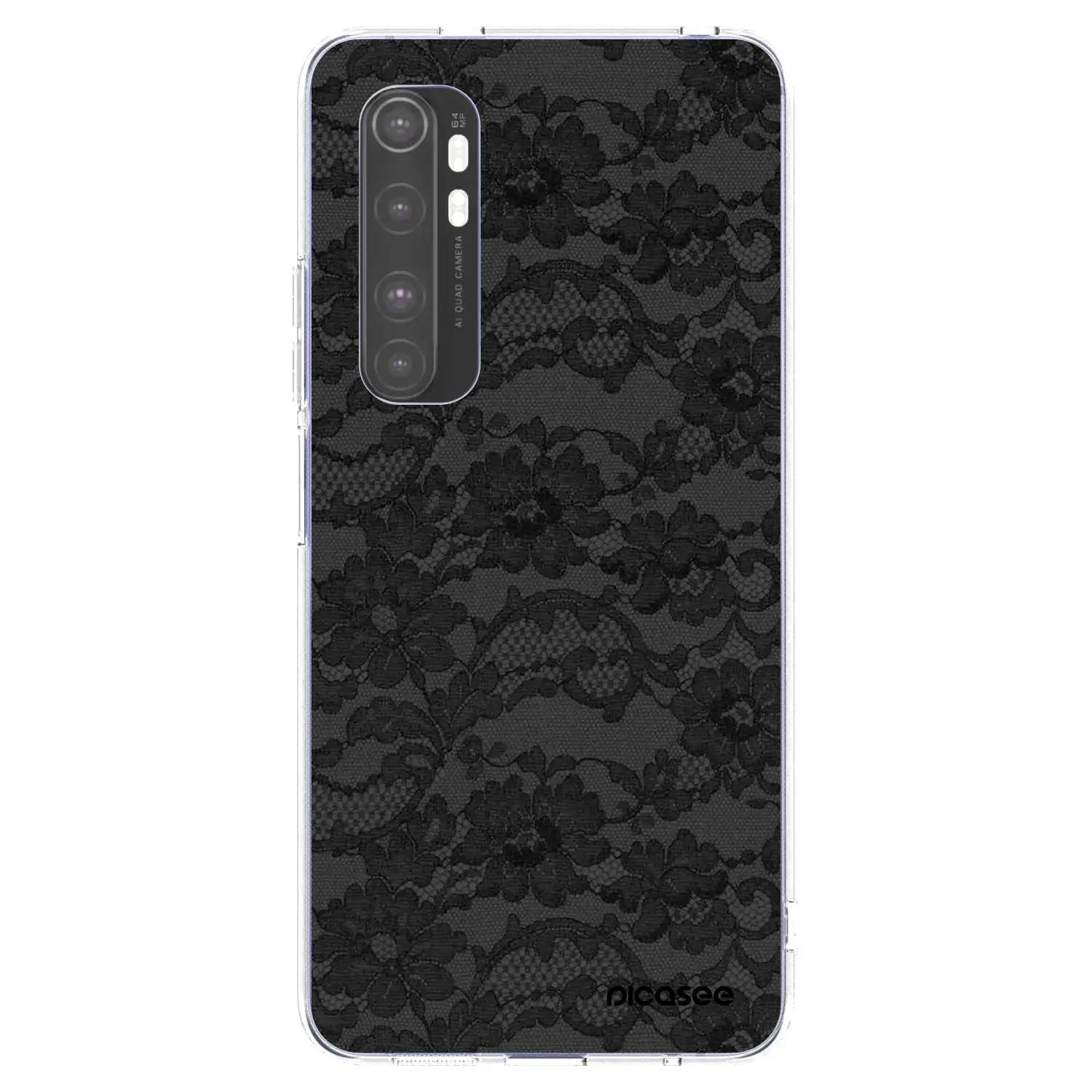 Silikonový průhledný obal pro Xiaomi Mi Note 10 Lite - Dark Elegance