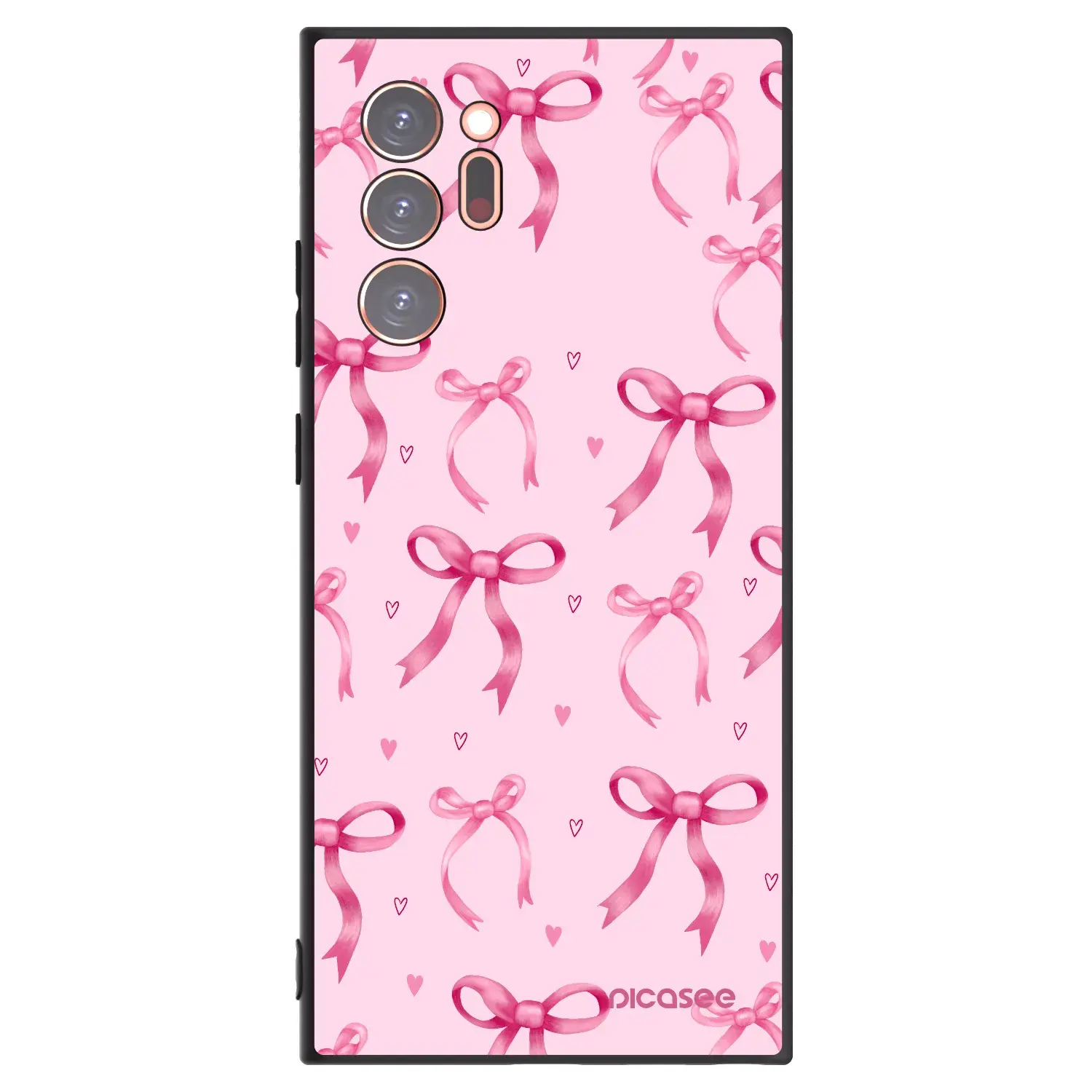 Silikonový černý obal pro Samsung Galaxy Note 20 Ultra - Bow Aesthetic