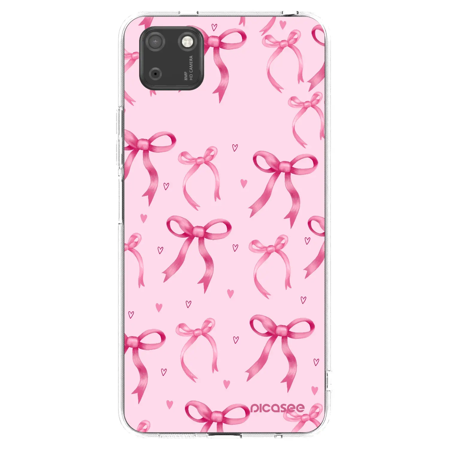 Silikonový průhledný obal pro Huawei Y5P - Bow Aesthetic