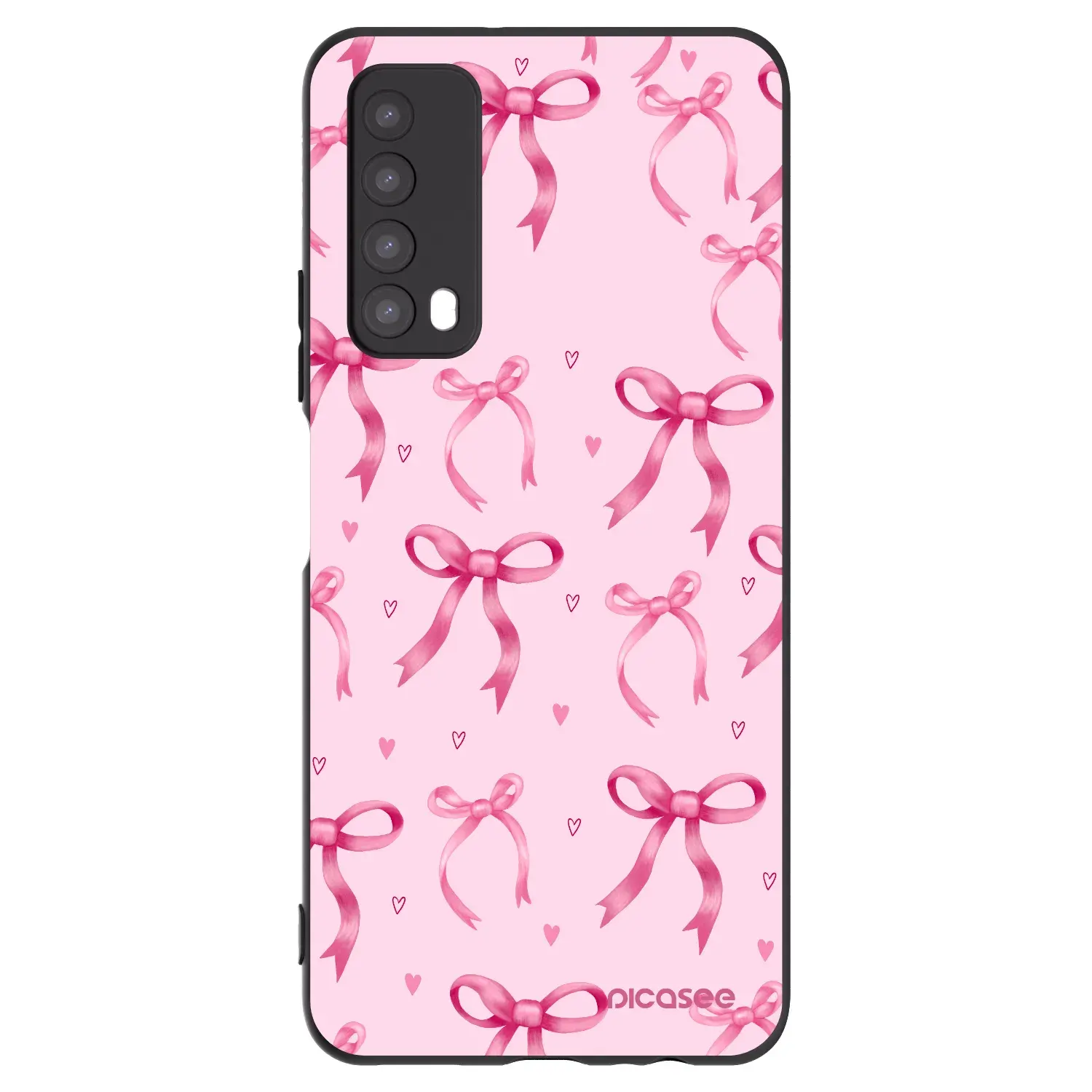 Silikonový černý obal pro Huawei P Smart 2021 - Bow Aesthetic