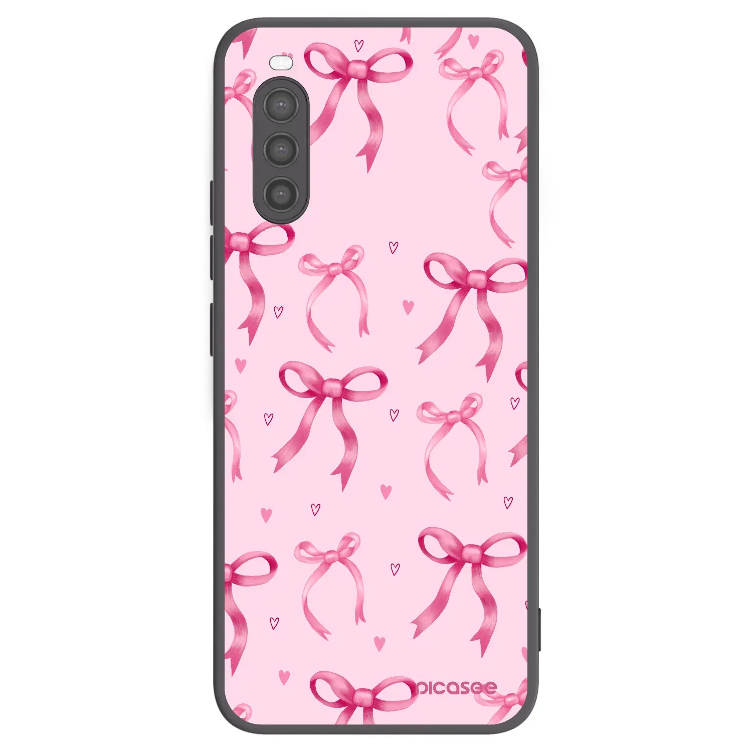 Silikonový černý obal pro Sony Xperia 10 II - Bow Aesthetic