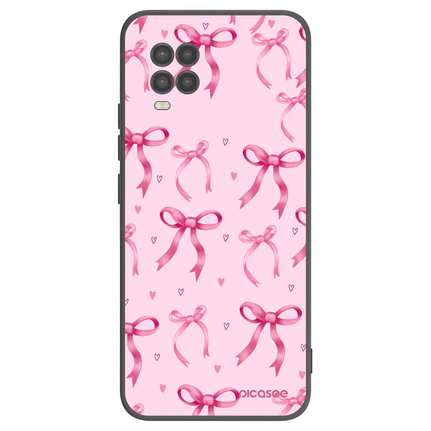 Silikonový černý obal pro Xiaomi Mi 10 Lite - Bow Aesthetic