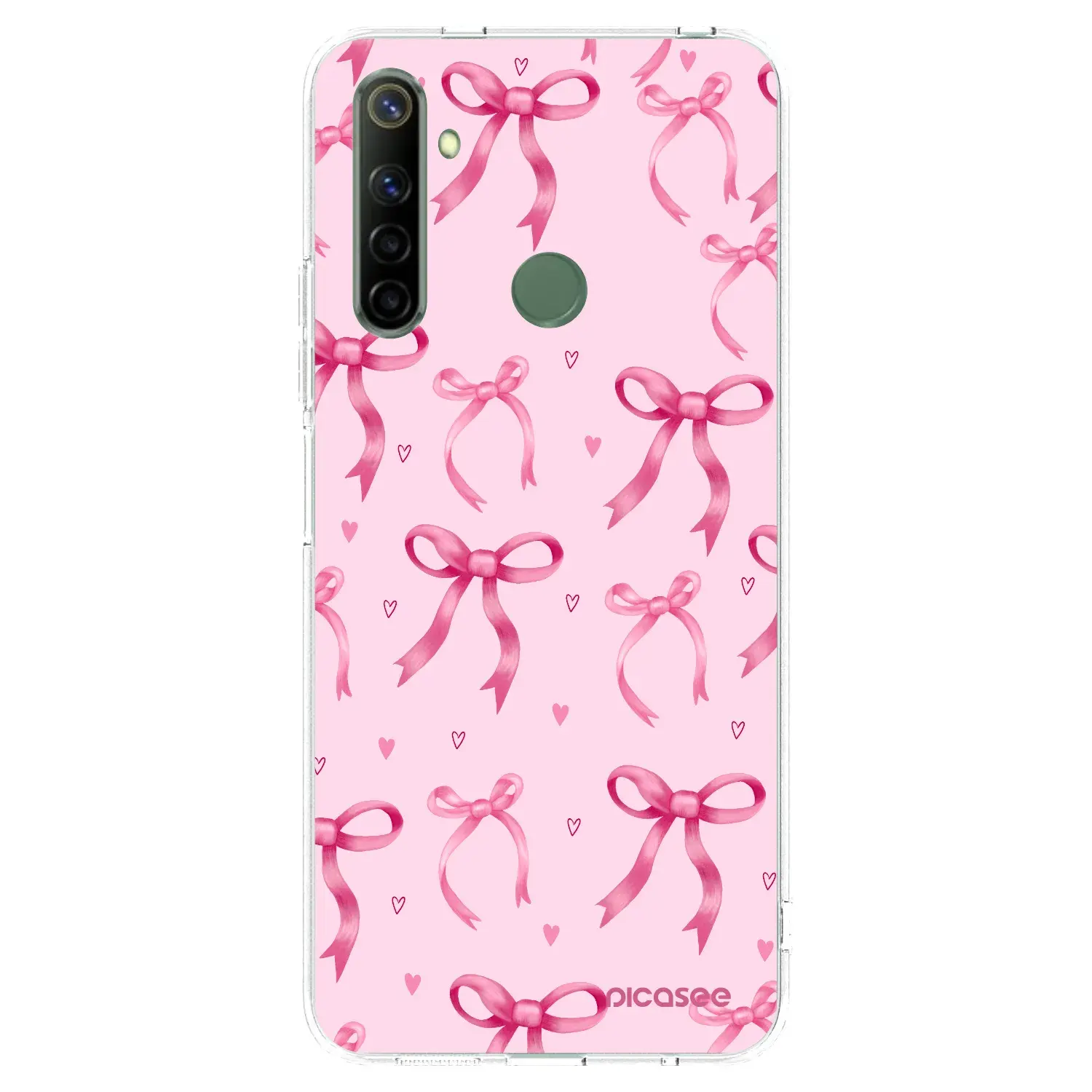 Silikonový průhledný obal pro Realme 6i - Bow Aesthetic
