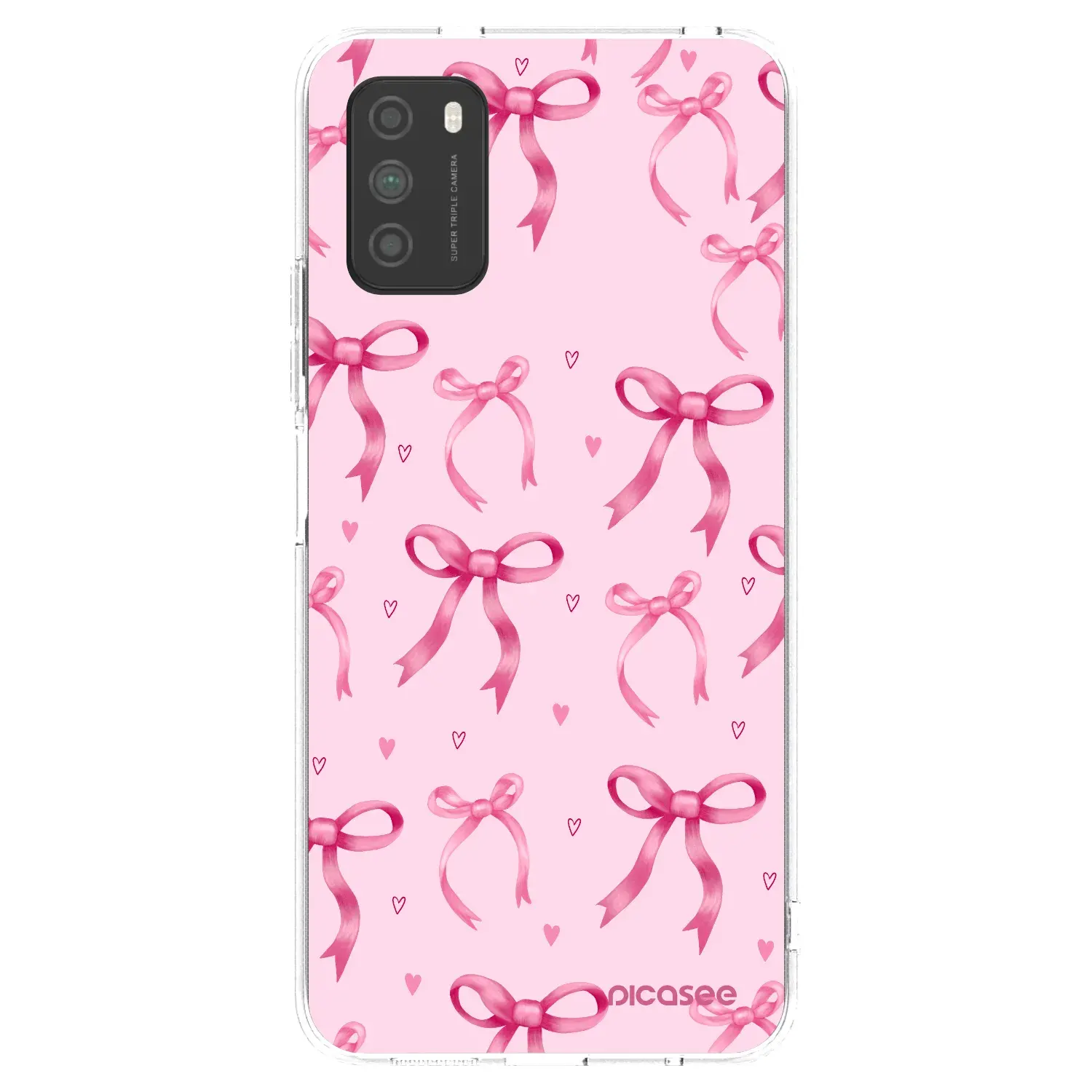 Silikonový průhledný obal pro Xiaomi Poco M3 - Bow Aesthetic