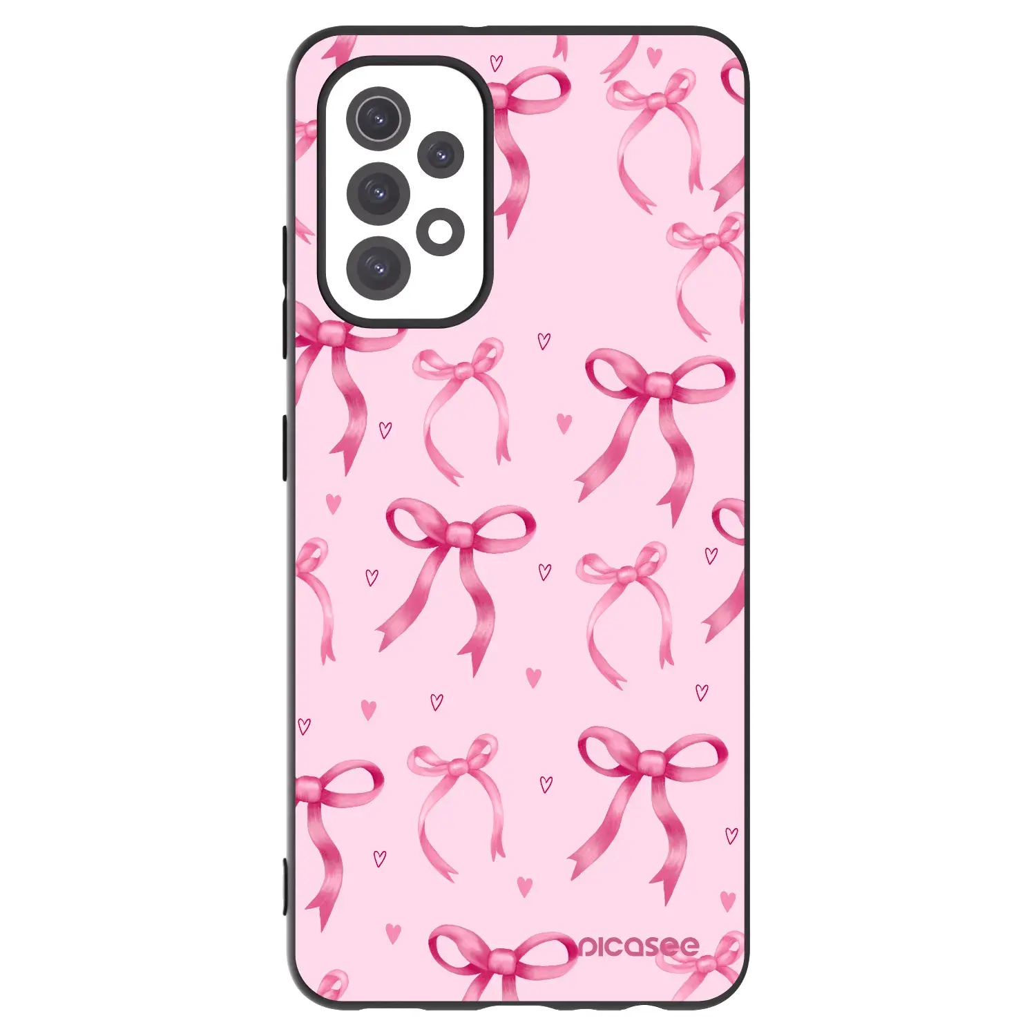 Silikonový černý obal pro Samsung Galaxy A32 5G A326B - Bow Aesthetic