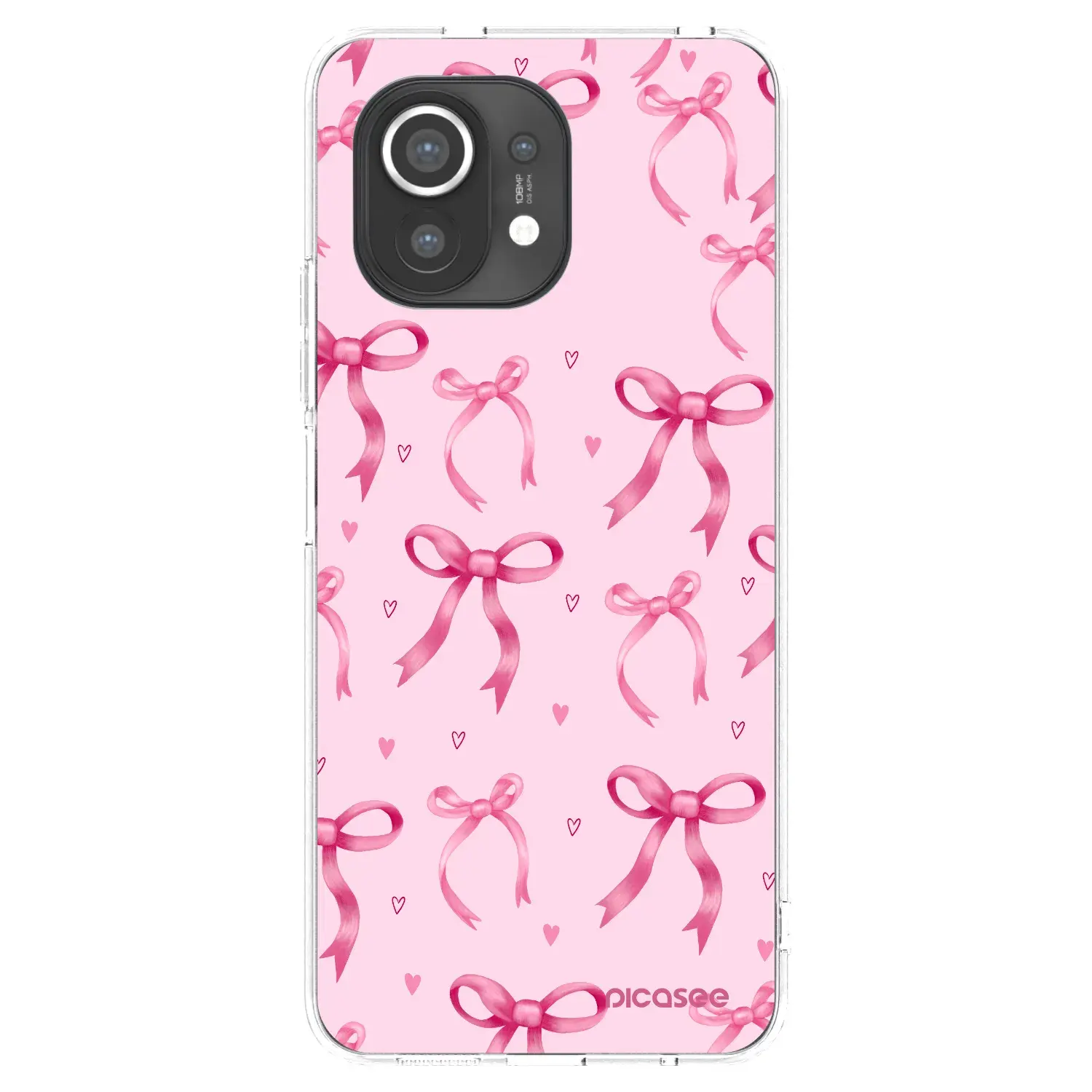 Silikonový průhledný obal pro Xiaomi Mi 11 - Bow Aesthetic