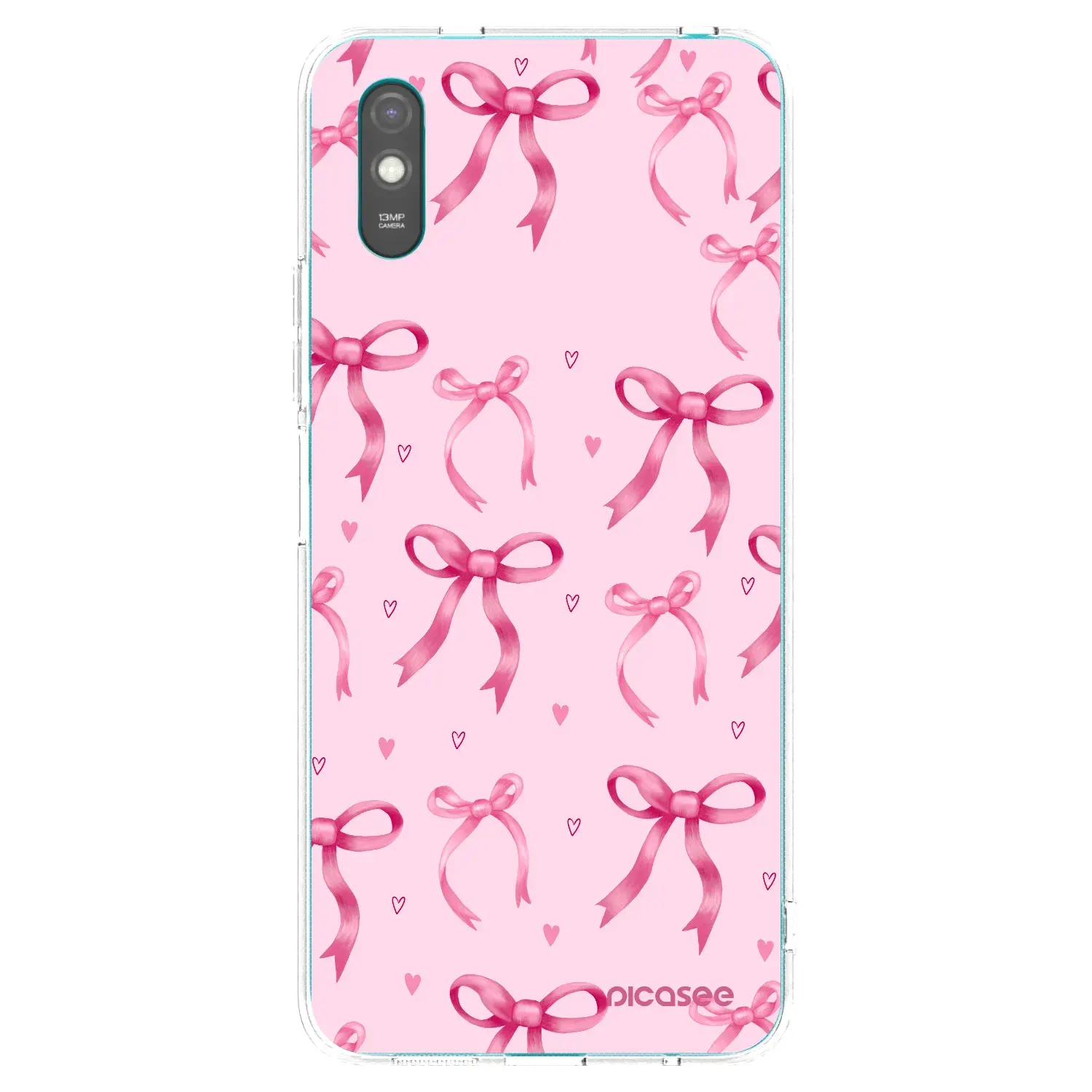 Silikonový průhledný obal pro Xiaomi Redmi 9AT - Bow Aesthetic