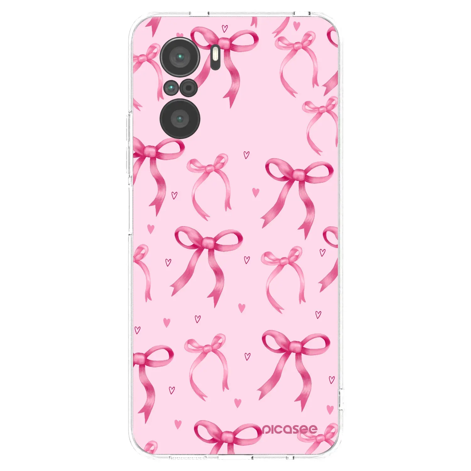 Silikonový průhledný obal pro Xiaomi Poco F3 - Bow Aesthetic