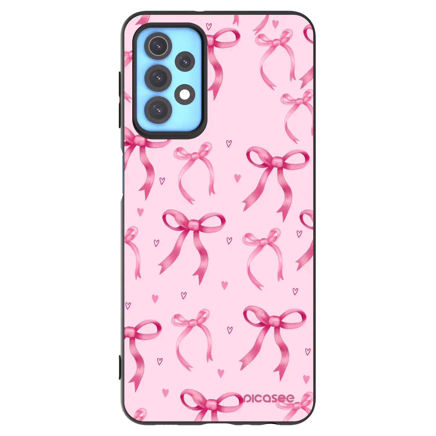 Silikonový černý obal pro Samsung Galaxy A32 4G SM-A325F - Bow Aesthetic