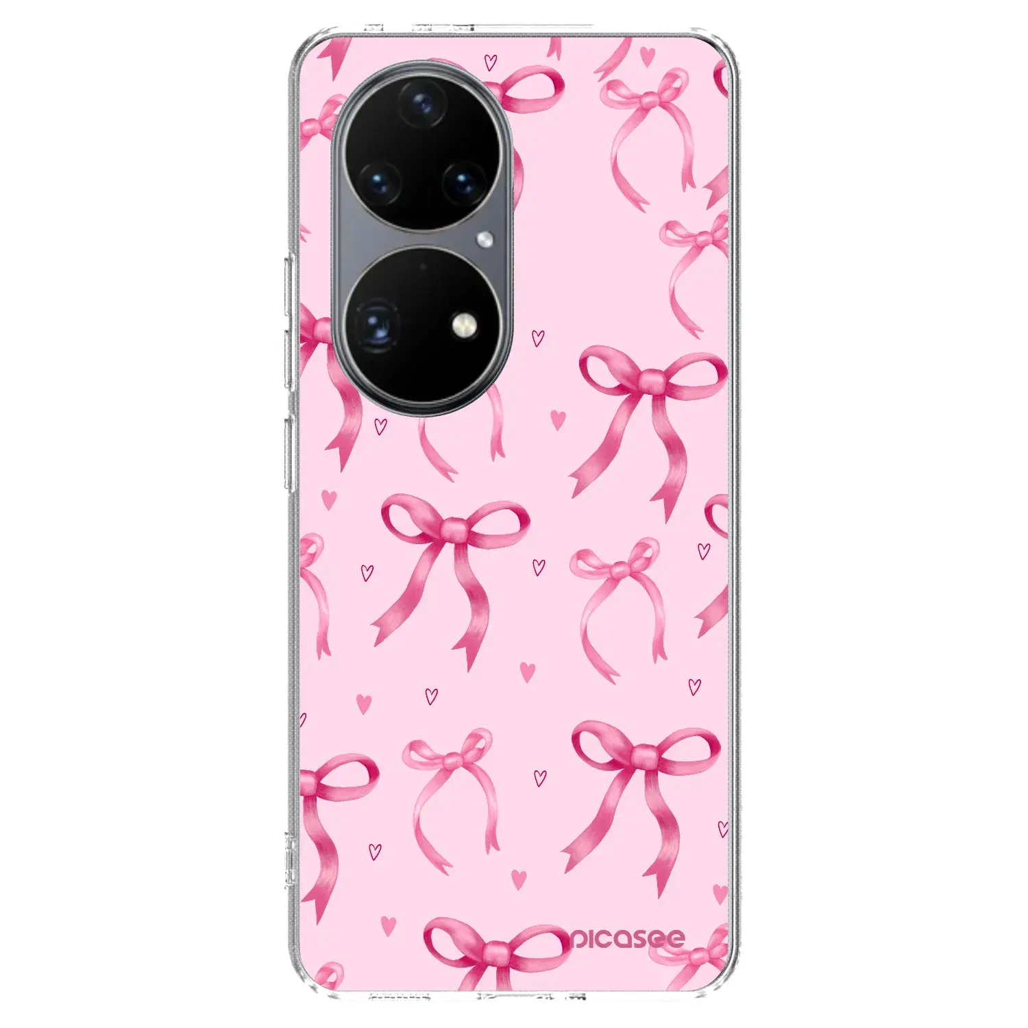 Silikonový průhledný obal pro Huawei P50 - Bow Aesthetic