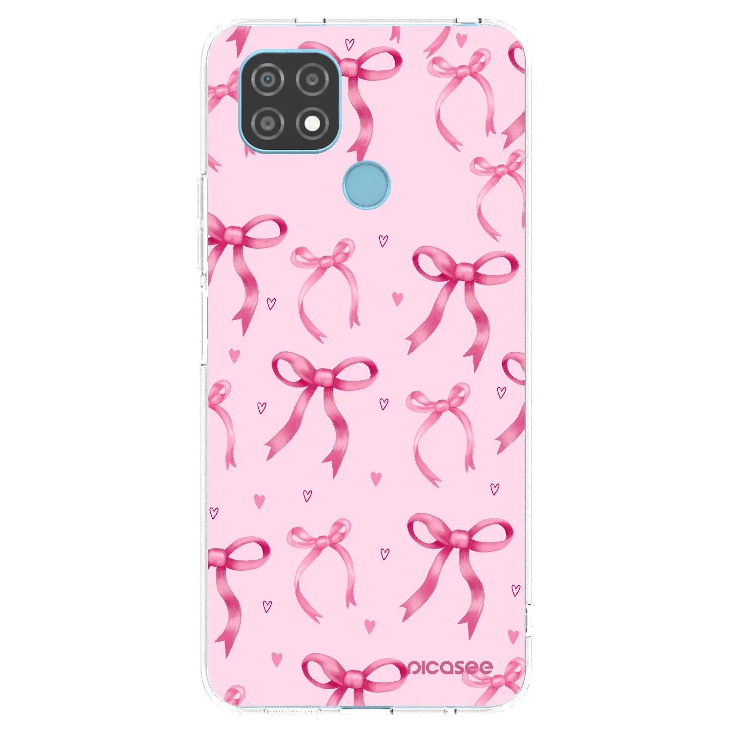 Silikonový průhledný obal pro Realme C21 - Bow Aesthetic