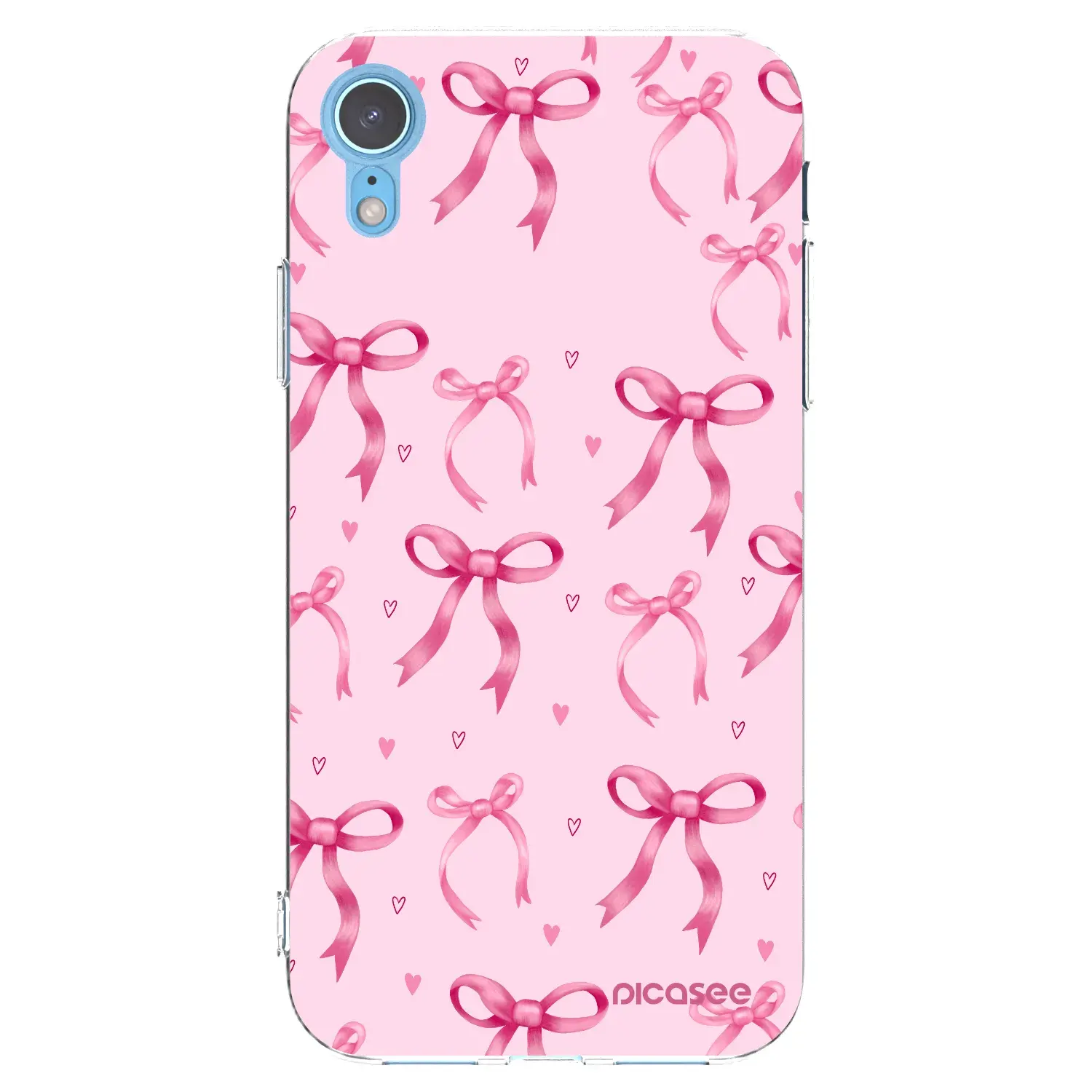 Silikonový průhledný obal pro Apple iPhone XR - Bow Aesthetic