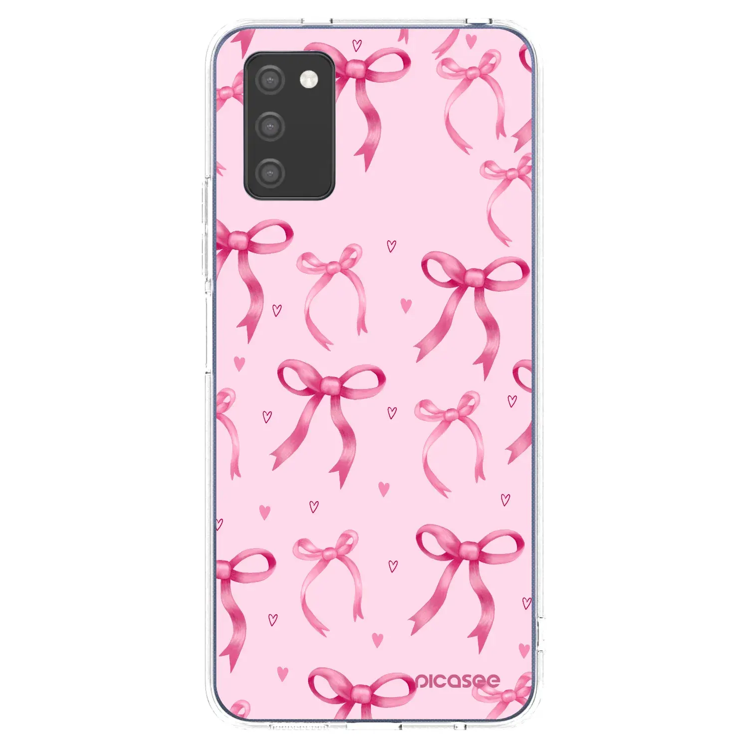 Silikonový průhledný obal pro Samsung Galaxy A03s A037G - Bow Aesthetic