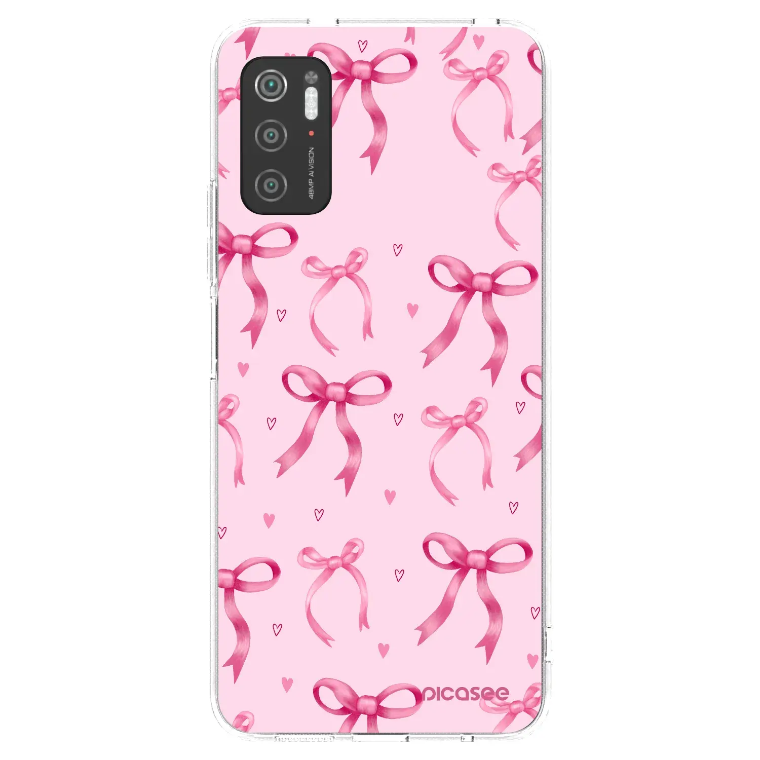 Silikonový průhledný obal pro Xiaomi Poco M3 Pro 5G - Bow Aesthetic