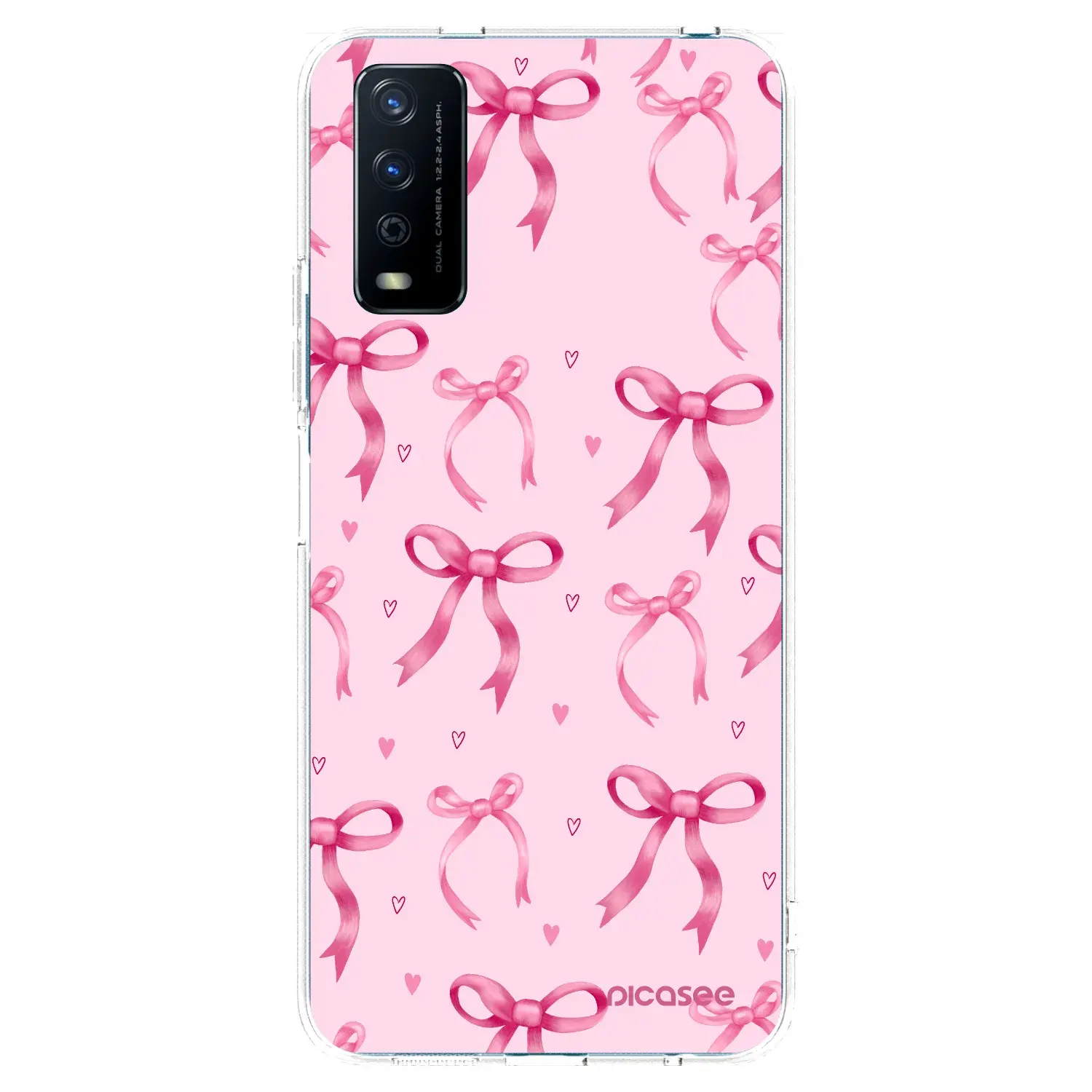 Silikonový průhledný obal pro Vivo Y11s - Bow Aesthetic