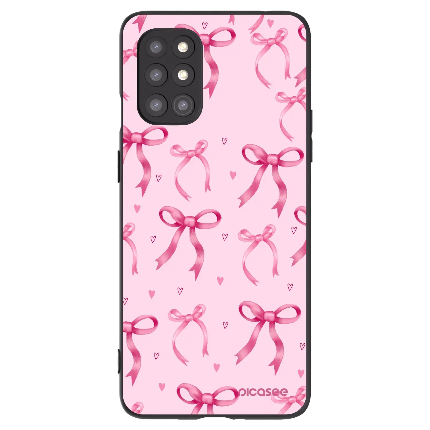 Silikonový černý obal pro OnePlus 8T - Bow Aesthetic