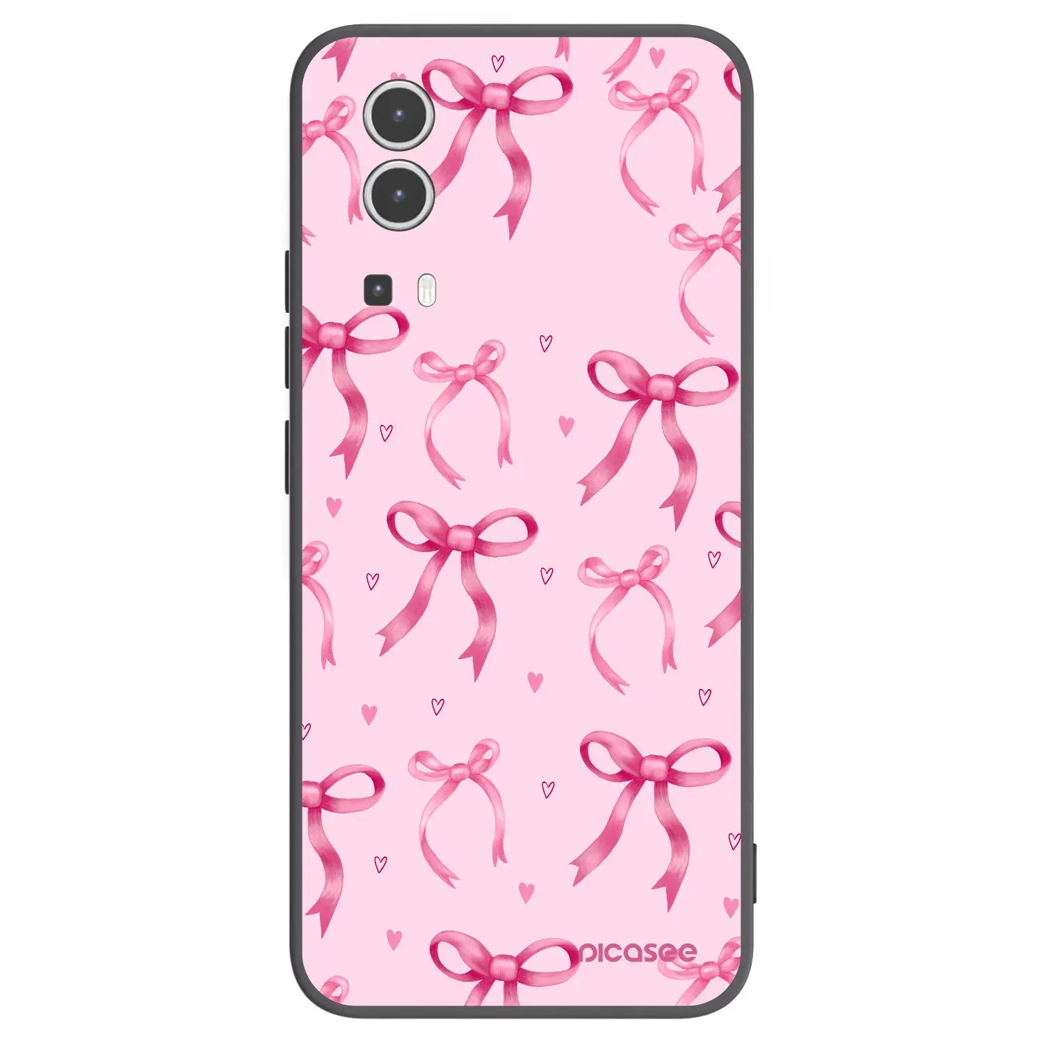 Silikonový černý obal pro Vivo Y72 5G - Bow Aesthetic