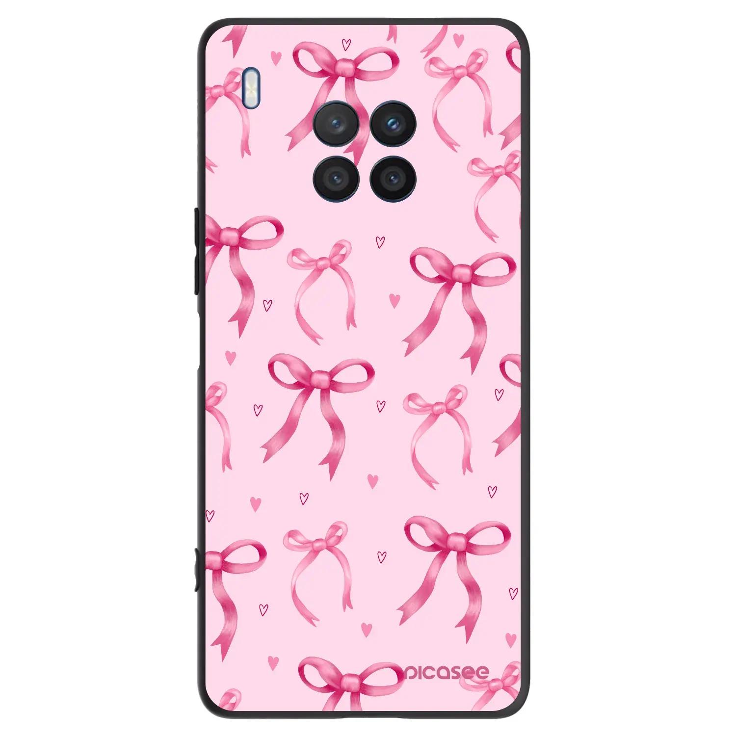 Silikonový černý obal pro Honor 50 Lite - Bow Aesthetic