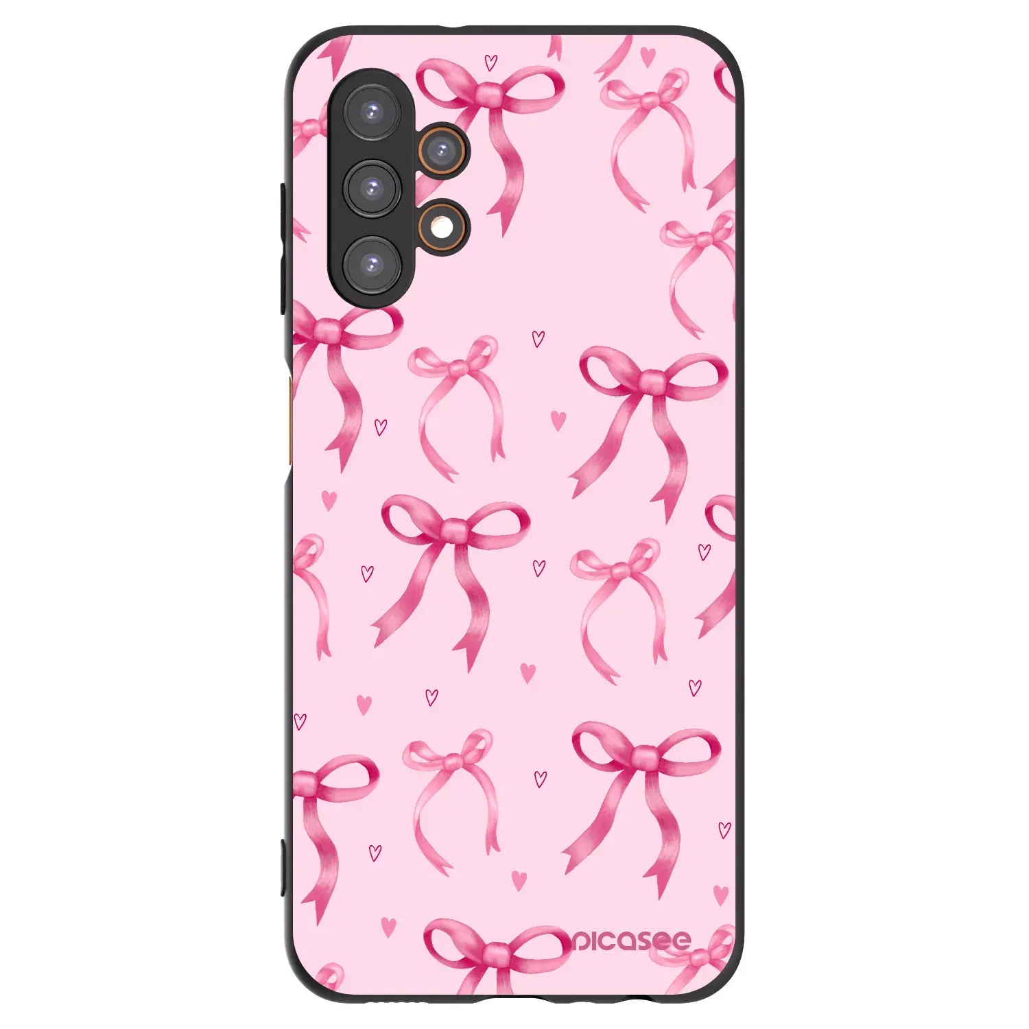 Silikonový černý obal pro Samsung Galaxy A13 4G A135 - Bow Aesthetic