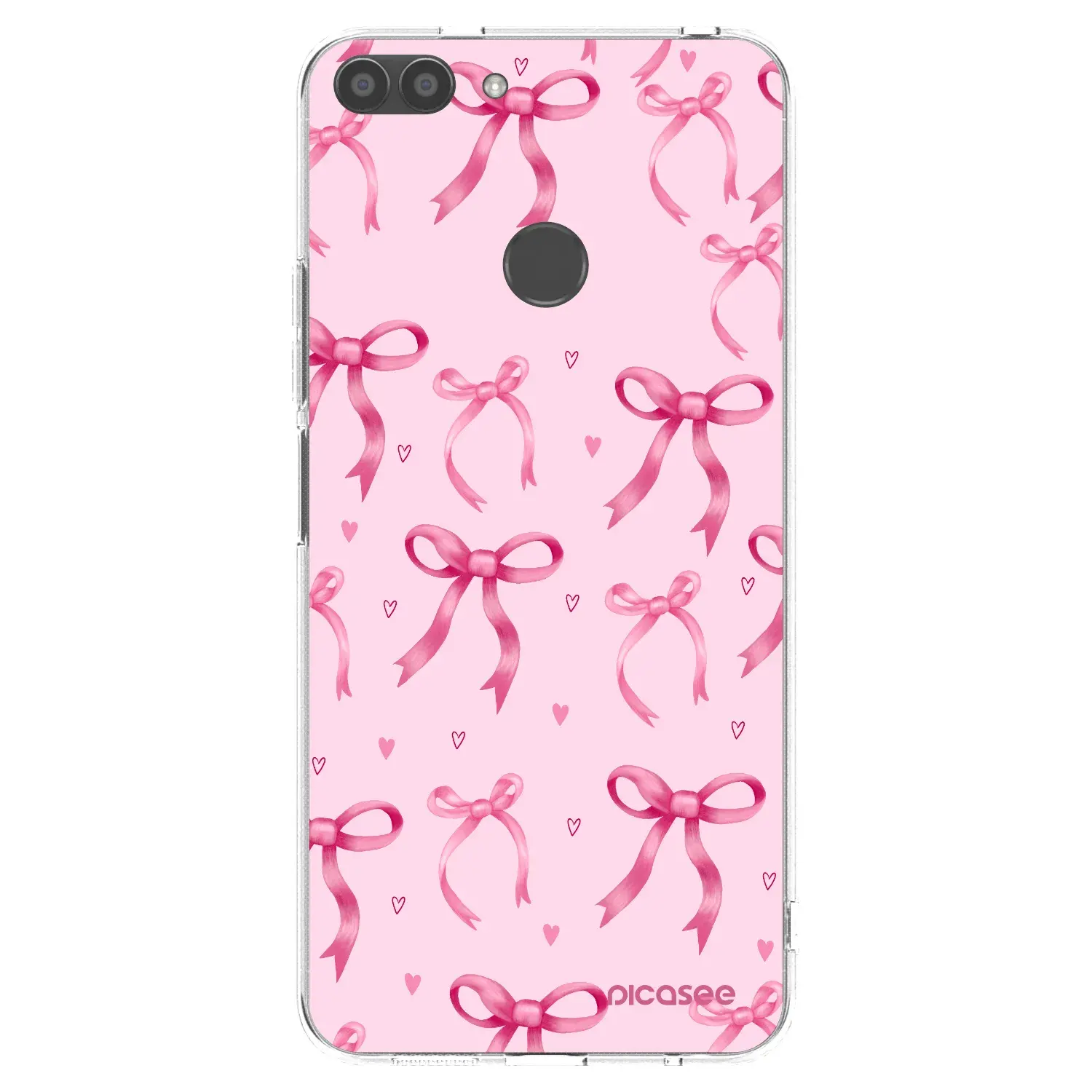 Silikonový průhledný obal pro Huawei P Smart - Bow Aesthetic