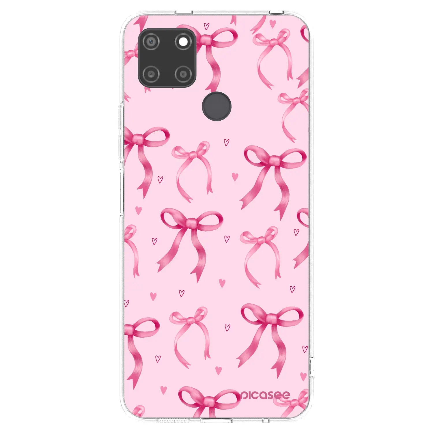 Silikonový průhledný obal pro Realme C21Y - Bow Aesthetic