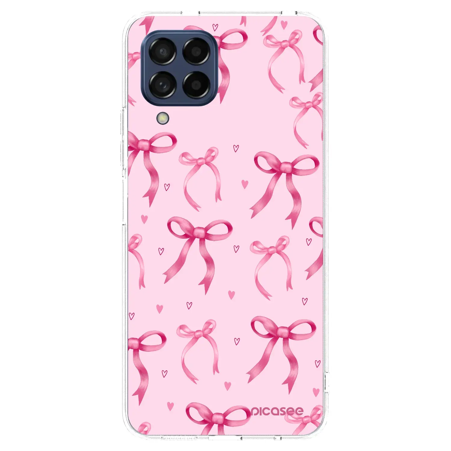 Silikonový průhledný obal pro Samsung Galaxy M53 5G - Bow Aesthetic