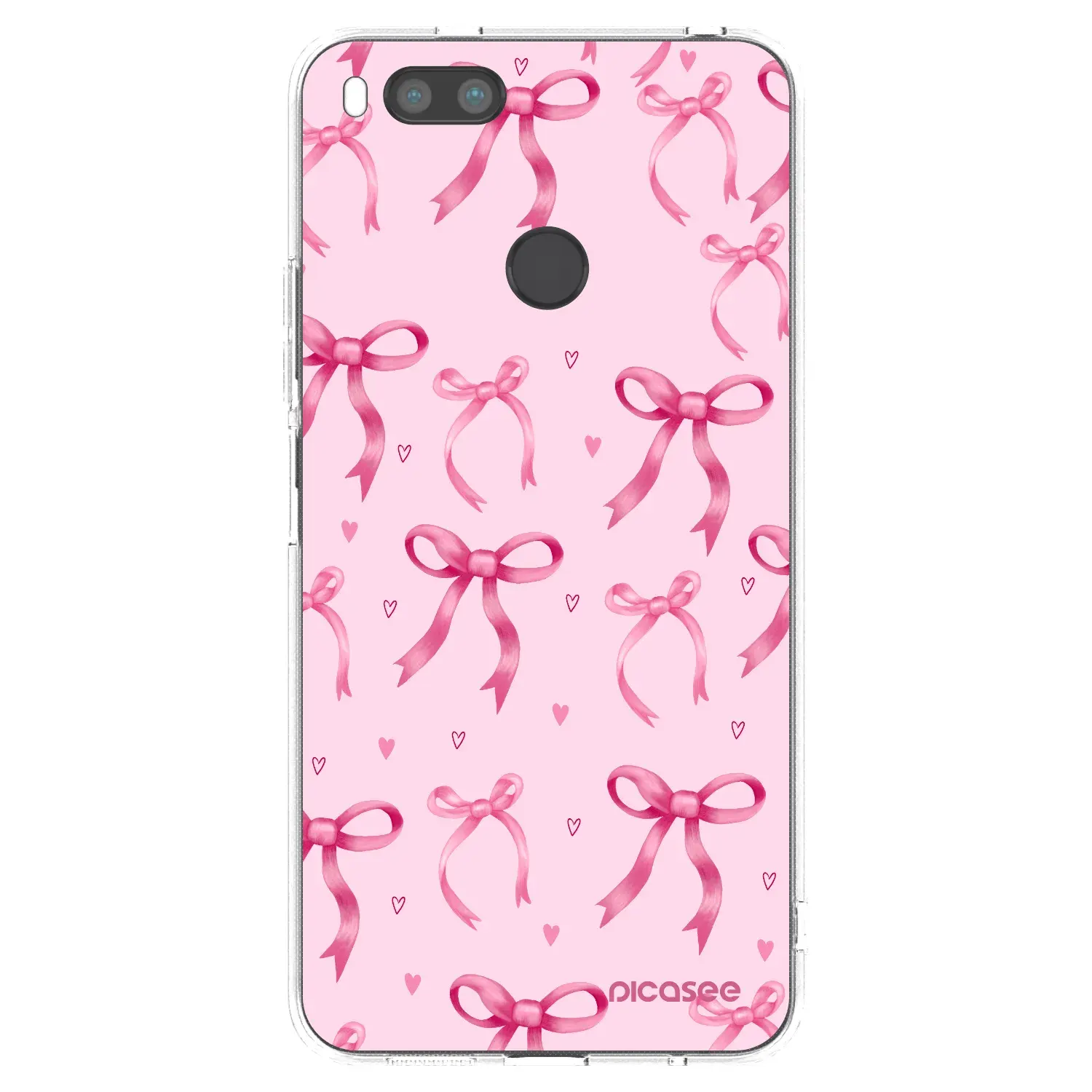 Silikonový průhledný obal pro Xiaomi Redmi A1 - Bow Aesthetic