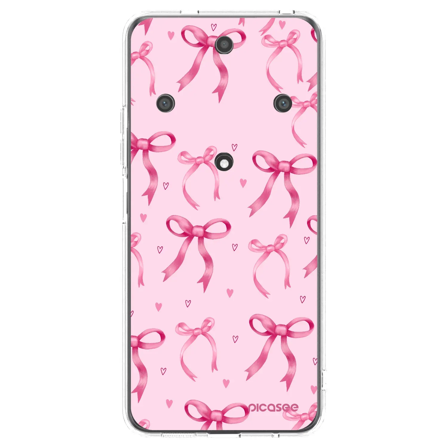 Silikonový průhledný obal pro Honor Magic5 Lite 5G - Bow Aesthetic